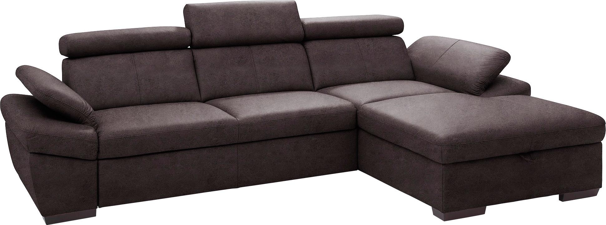 exxpo - sofa fashion Ecksofa »Salerno, Funktionssofa, Breite 280cm, hoher S günstig online kaufen