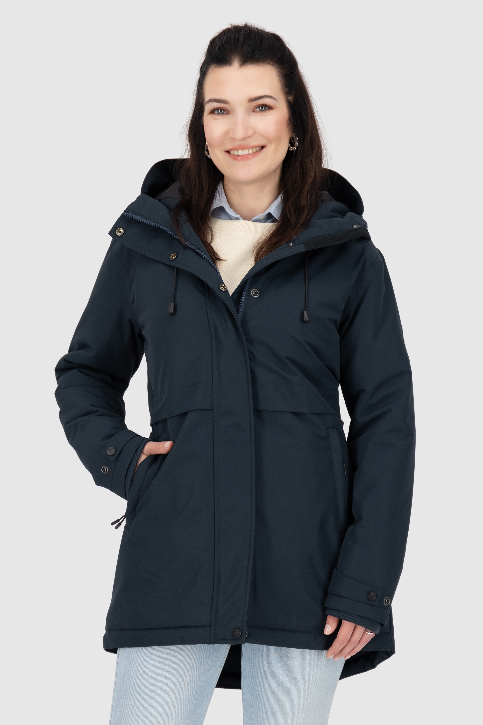 Alife & Kickin Winterjacke »Damen MarlyAK A«, Leicht taillierte Jacke mit Ärmelbündchen und Kapuze