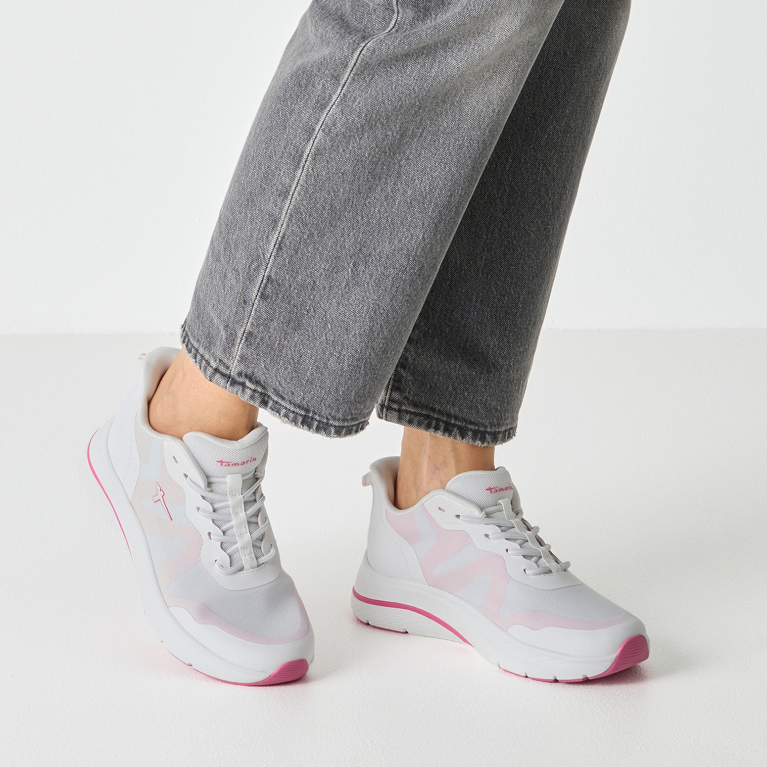 Tamaris Slip-On Sneaker  , Plateau, Freizeitschuh, Halbschuh, Slipper mit Kontrastbesatz