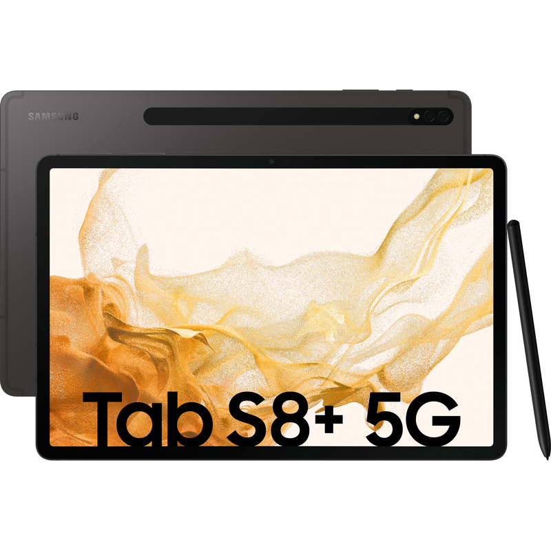 SAMSUNG Tablet »Galaxy Tab S8+ 5G« (31, 5 cm / 12, 4 ′′) Android, One UI, Knox 256 GB WQXGA+ 5G ) Graphite