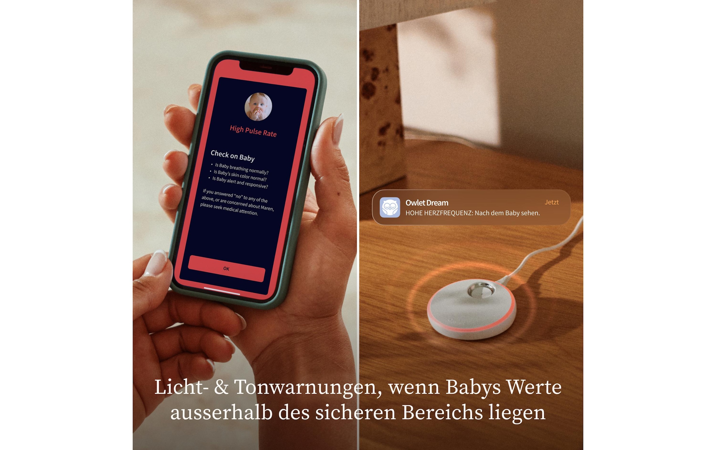   Video-Babyphone »Owlet Dream Duo 3 Dusty«