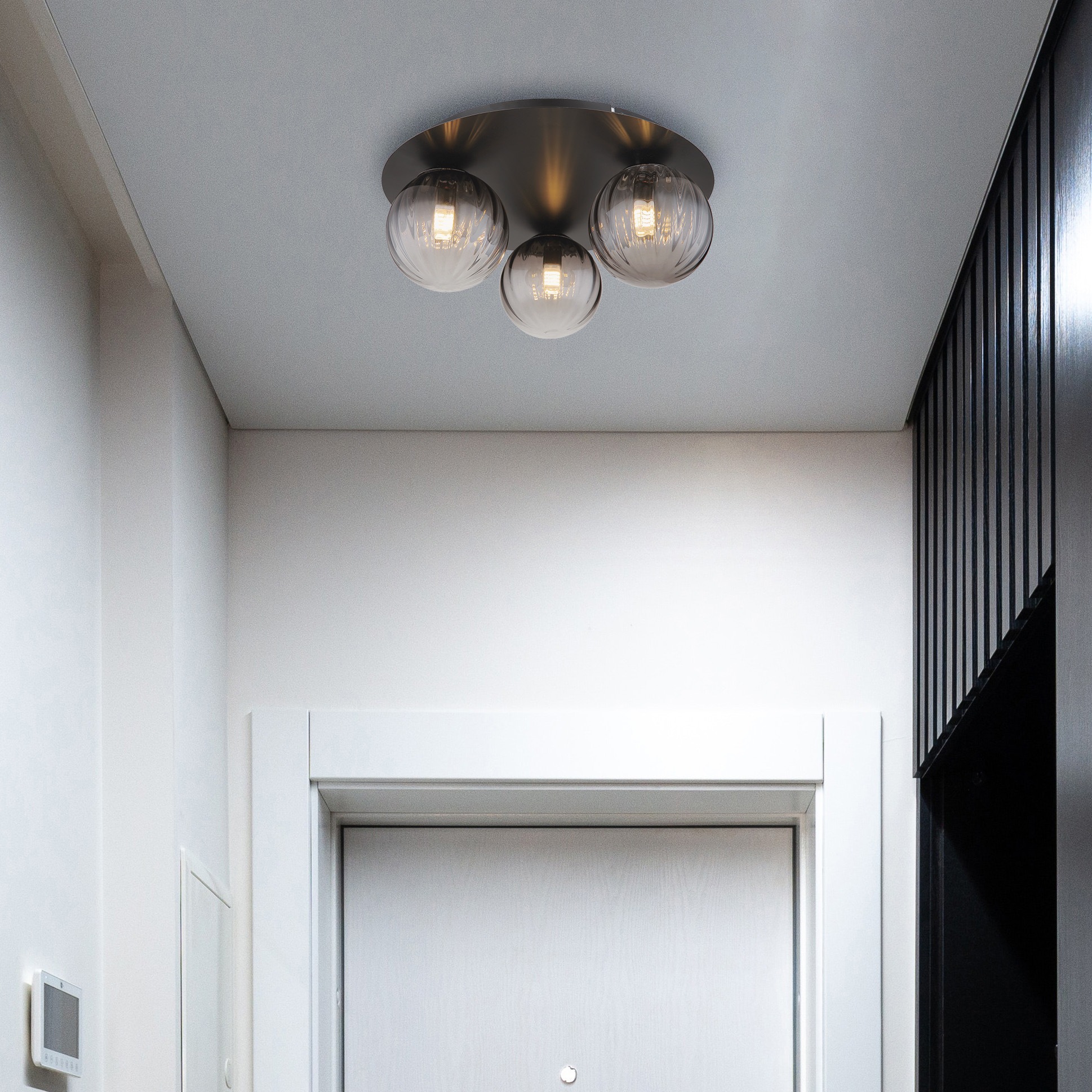 GLOBO LIGHTING Deckenleuchte »DALLERTA« G9 1 Stk. Deckenlampe Glas rauchfar günstig online kaufen