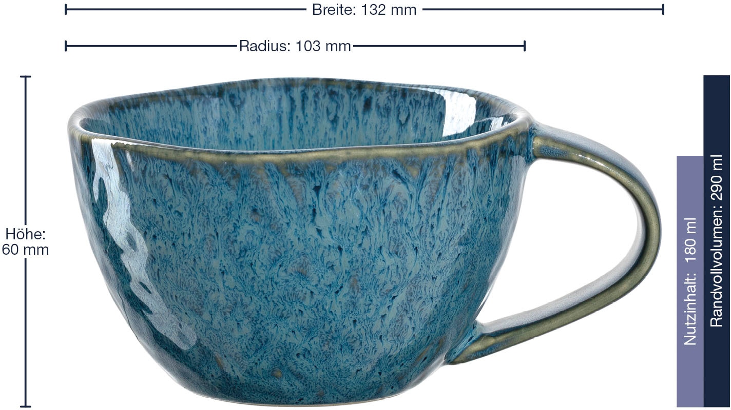 LEONARDO Tasse »MATERA«, (Set, 4 tlg.), 290 ml, 4-teilig