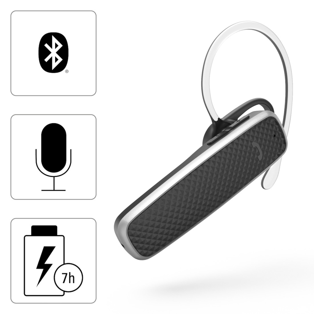 Hama Wireless-Headset »Mono-Bluetooth®Headset MyVoice700 Multipoint Sprachsteuerung Schwarz«