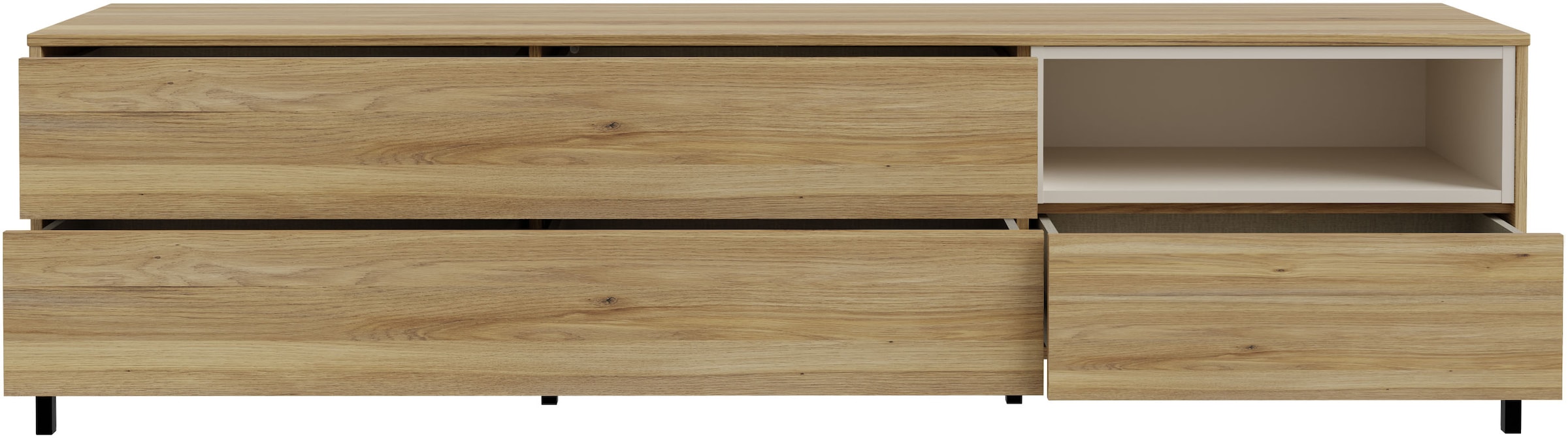 FORTE Lowboard »Galactique«, TV-Board, Grifflos, Push To Open, Stauraum