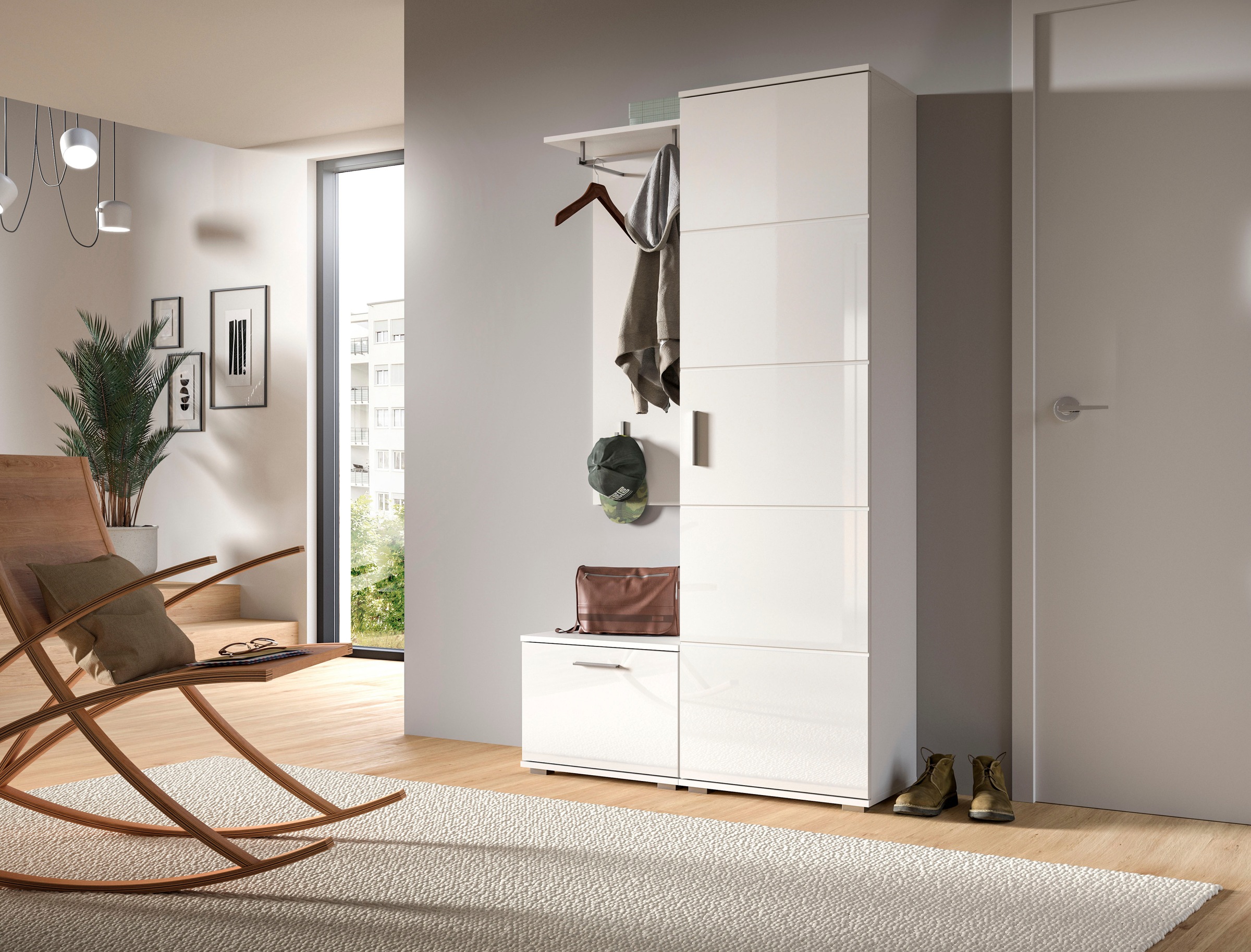 INOSIGN Garderoben-Set »Valge, Breite 110 cm, 3-teiliges Set, bestehend aus günstig online kaufen