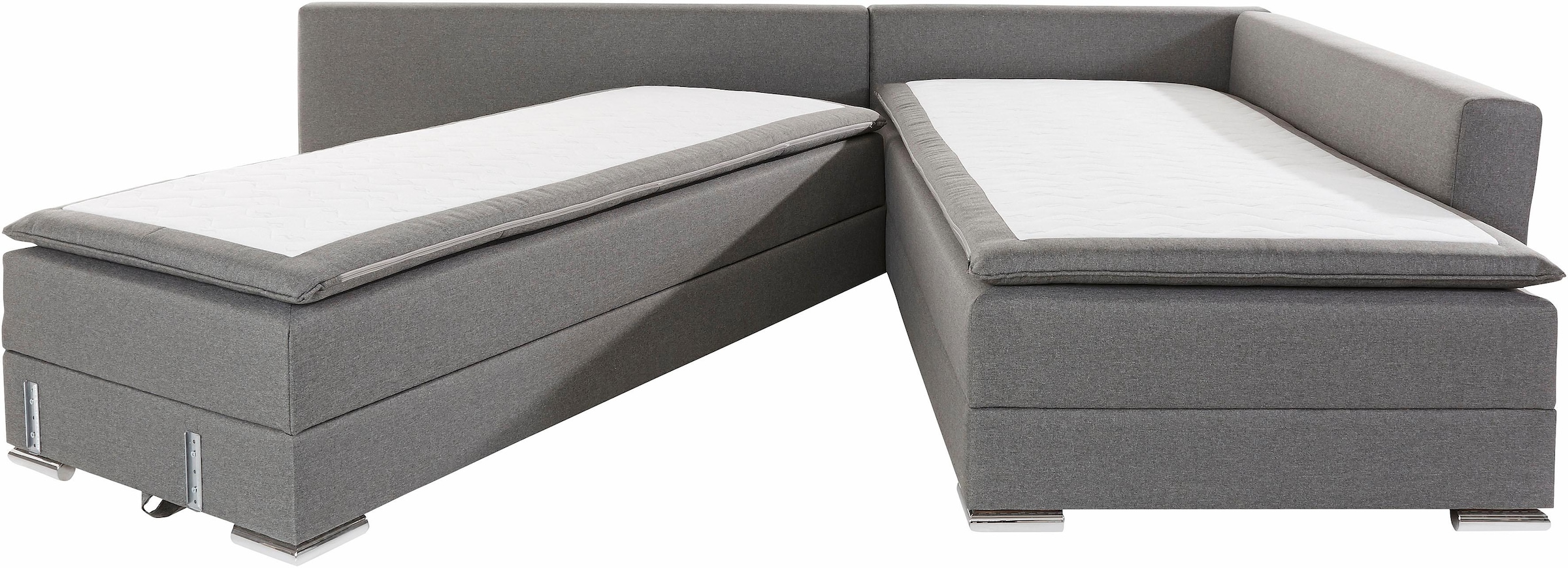 INOSIGN Ecksofa »Night & Day L-Form mit Dauer-Schlaffunktion mit Armlehne«, mit Boxspring-Bettfunktion 180x200 cm und Bettkasten, Dauerschläfer!
