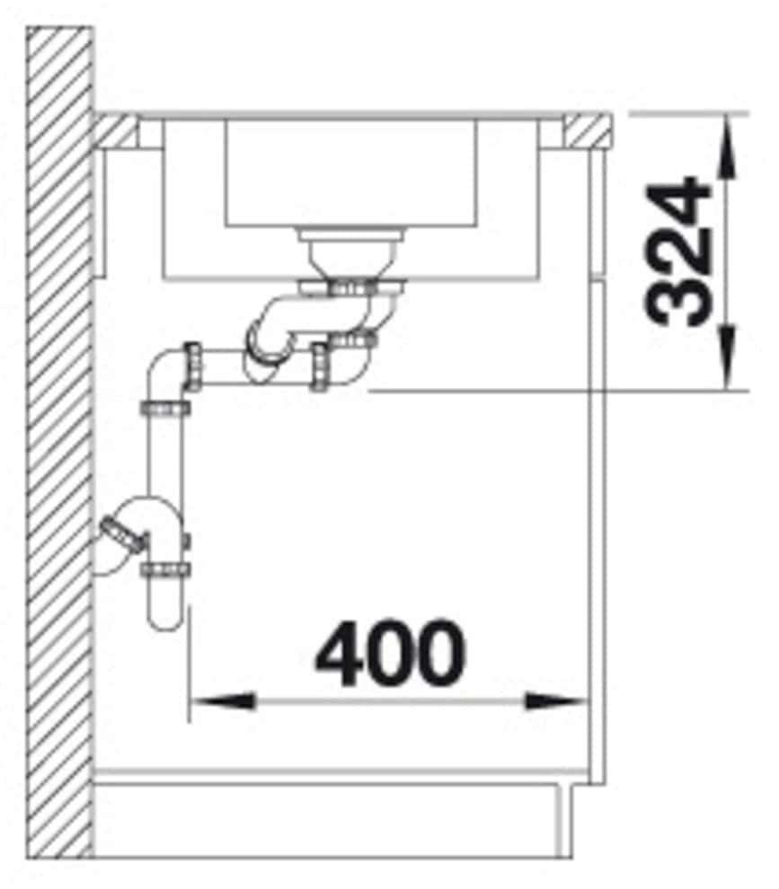 Blanco Granitspüle »METRA 6 S-F« 1 Stk. tlg. erhältlich in mehreren Farben, inkl Multifunktionsschale aus Edelstahl