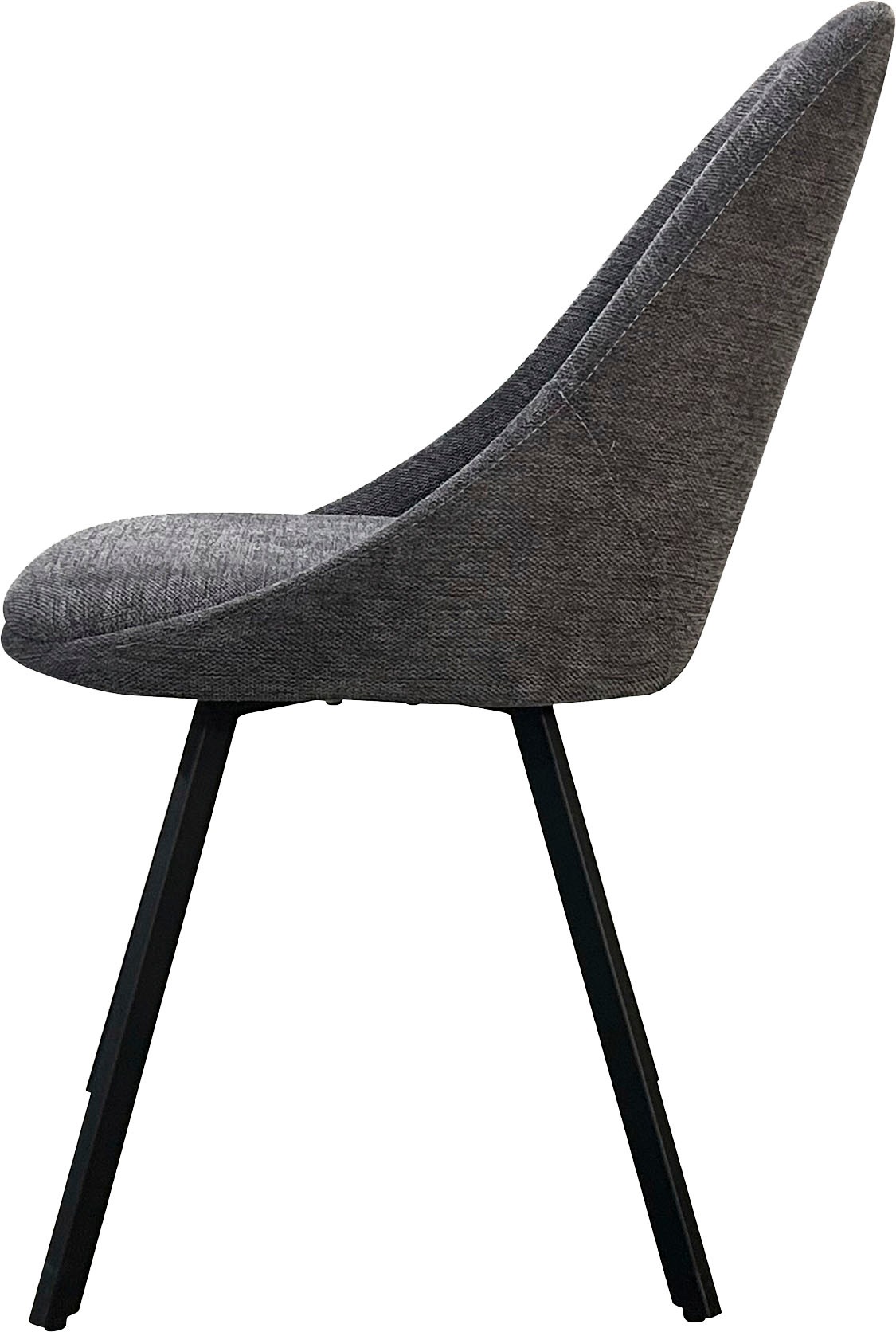 byLIVING Esszimmerstuhl »Jasper (2er-Set)«, (Set), Sitzschale 360°drehbar, Metall schwarz, Küchenstuhl, diverse Bezüge