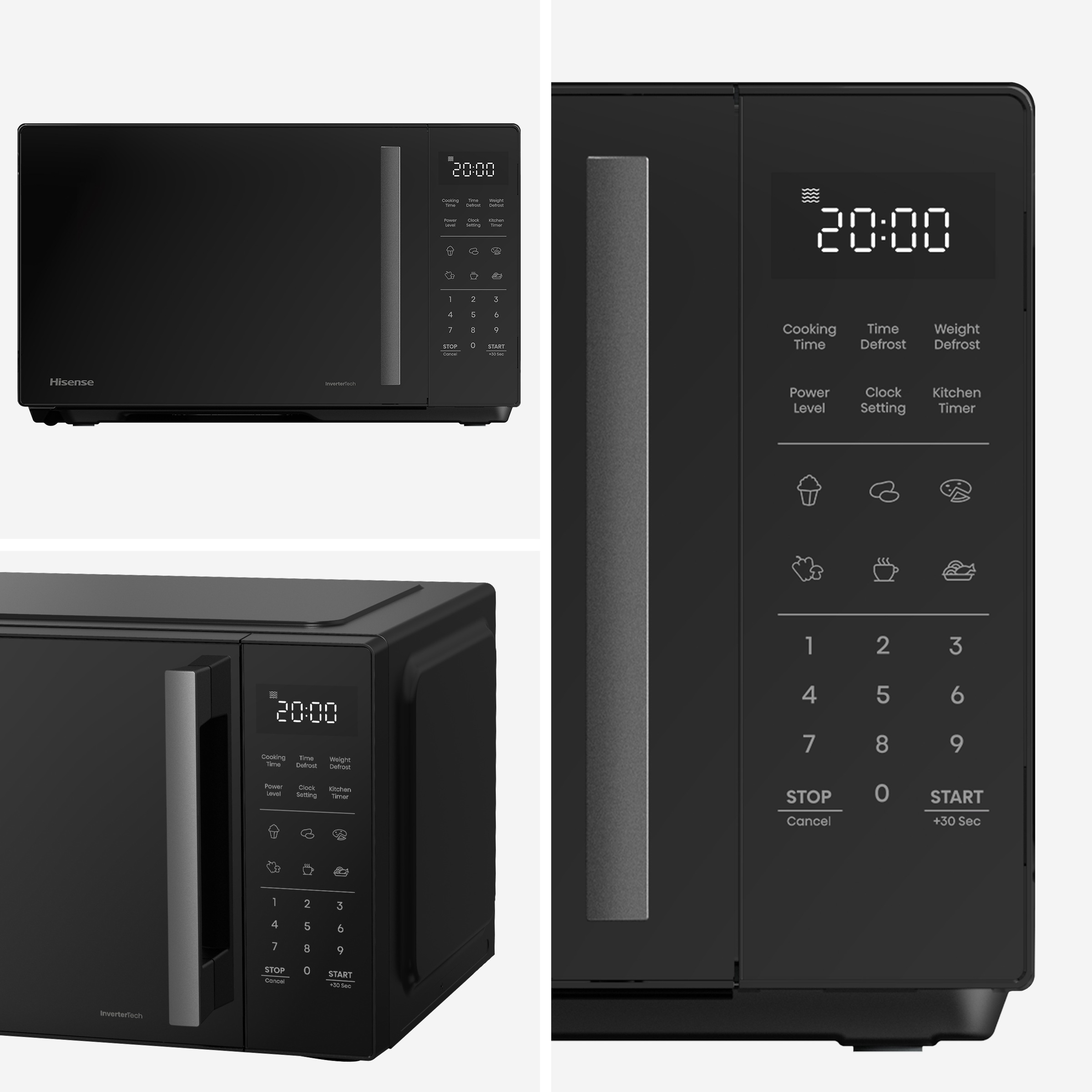 Hisense Mikrowelle »H23MOBS4HI«, Mikrowelle, 1400 W