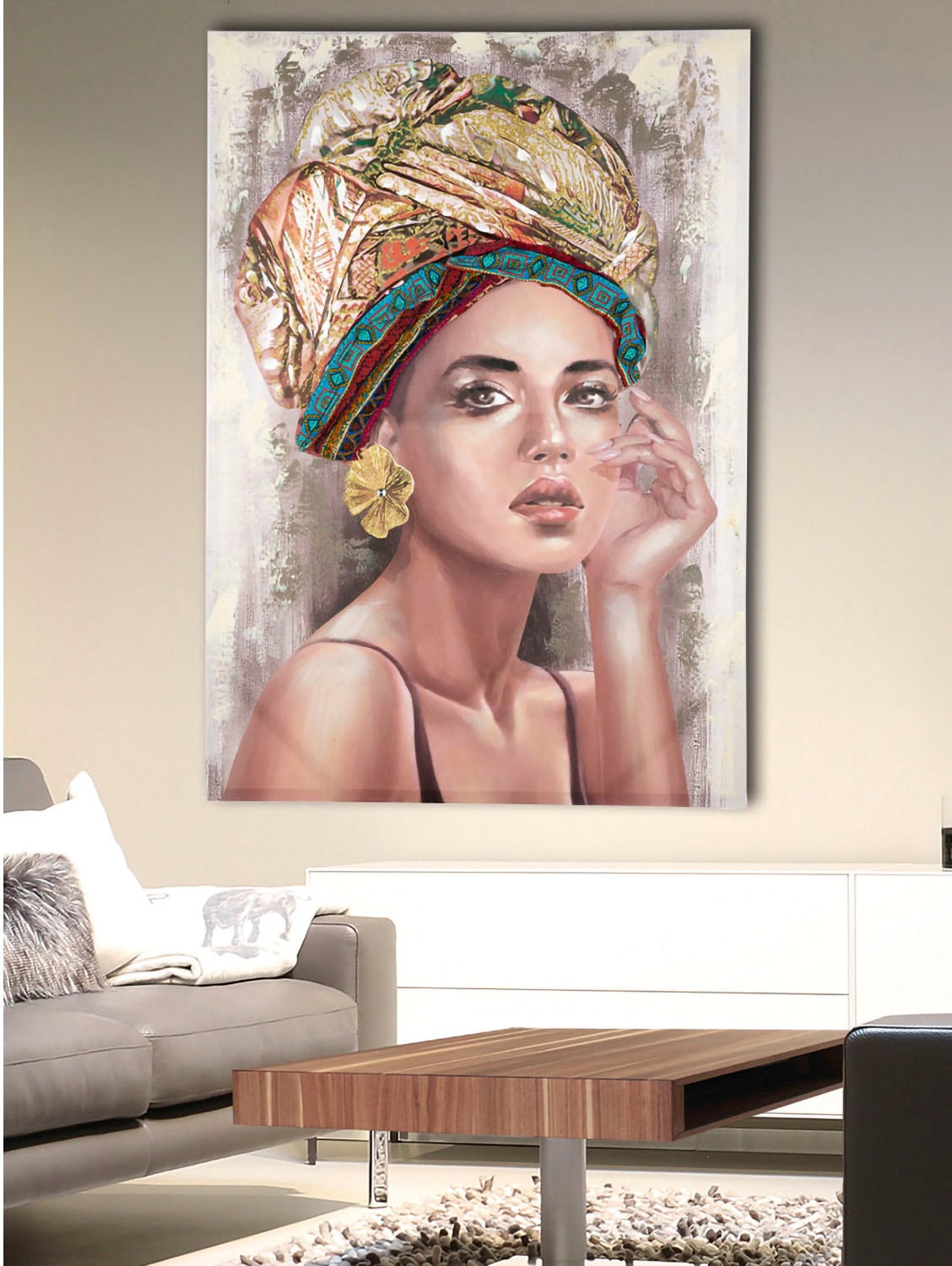 GILDE Leinwandbild »Bild Frau "Tianna"«, (1 St.) günstig online kaufen