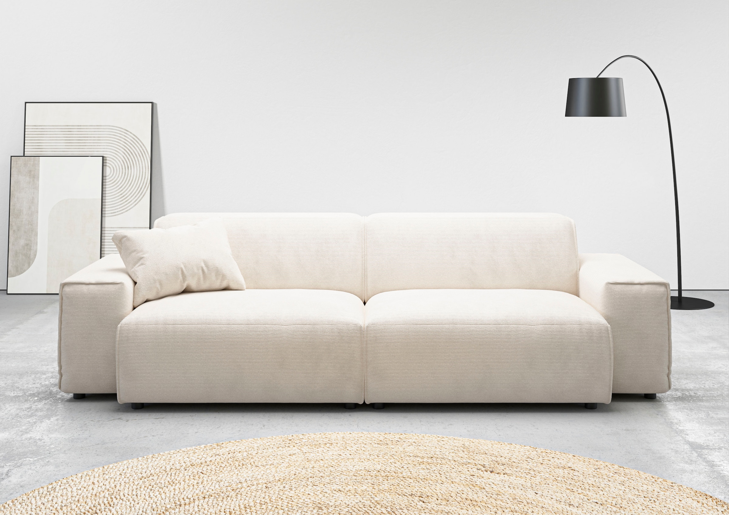 Home affaire Big-Sofa »Glimminge auch in Breitcord, Feincord + Easy care-Be günstig online kaufen
