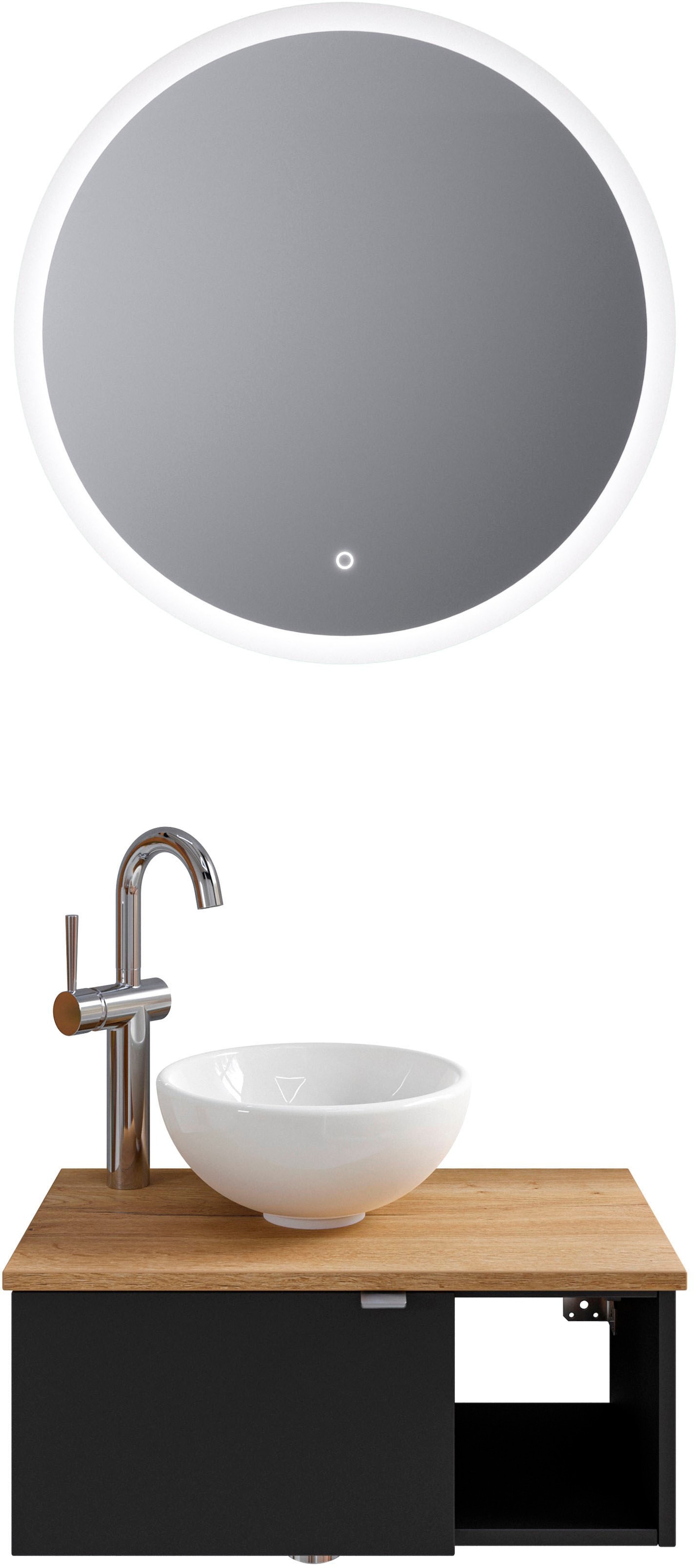 Saphir Badmöbel-Set »Serie 6915«, (4 St.), Gäste-Bad, 70 cm breit, mit LED- günstig online kaufen