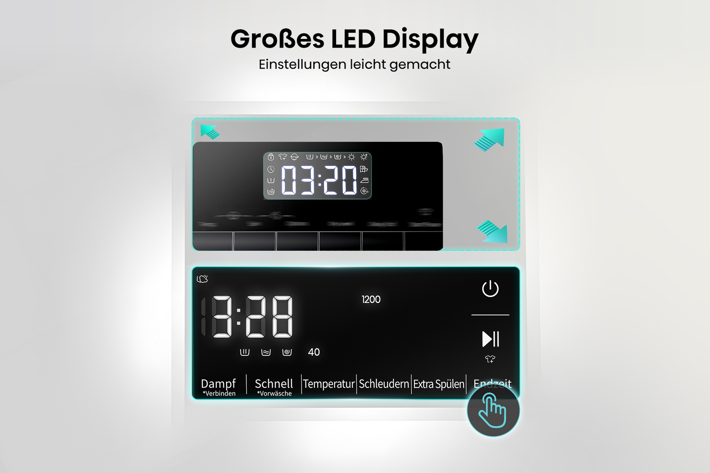 Hisense Waschmaschine »WF3S1043BB3«, 10 kg, 1400 U/min, Wifi-ConnectLife