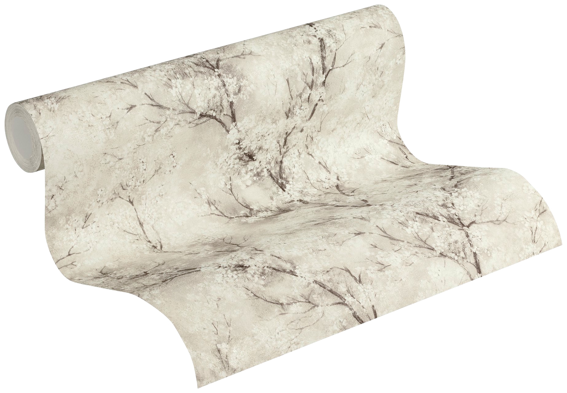 living walls Vliestapete »New Walls Cosy & Relax mit Kirschblüten« Wald | botanisch | geblümt glatt Tapete Wald Tapeten Wohnzimmer Schlafzimmer Küche modern Design Optik