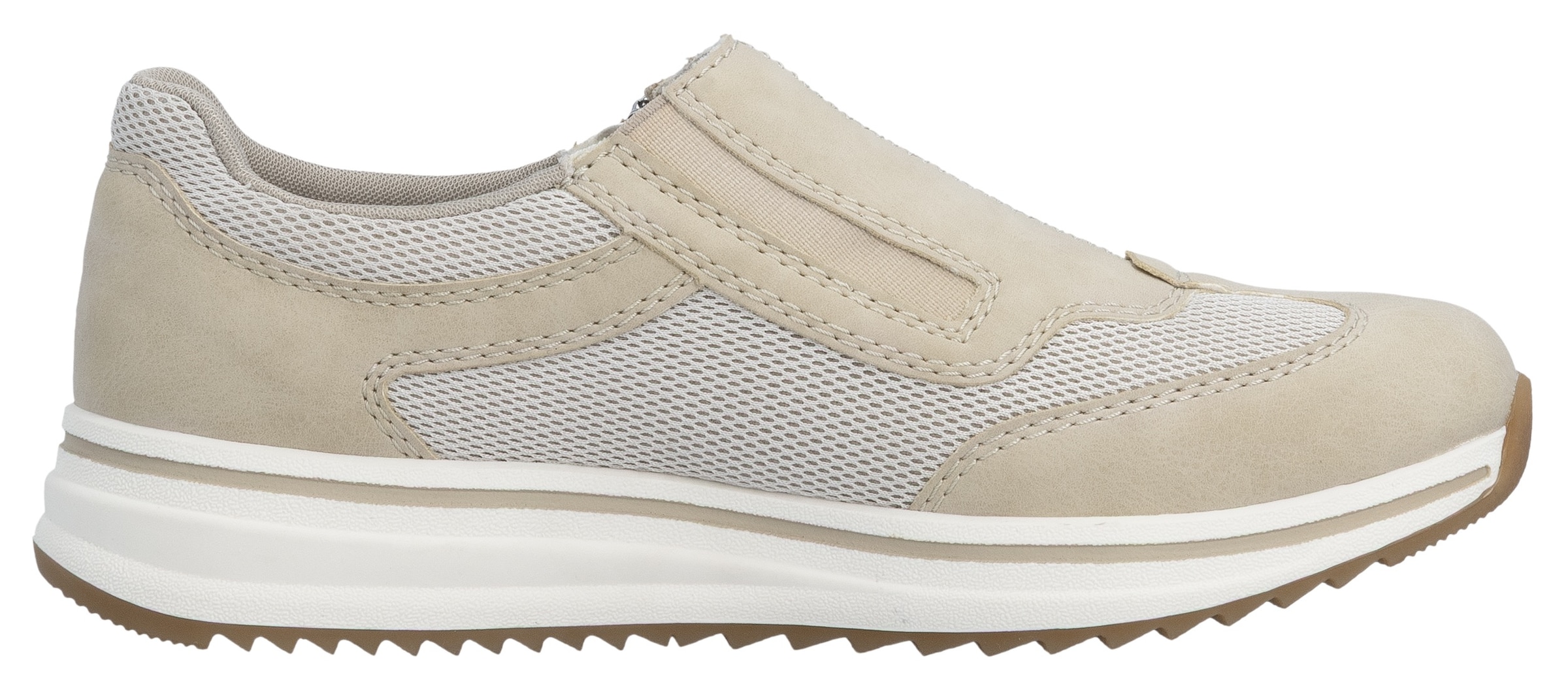Rieker Slipper  Slip-on Sneaker, Halbschuh, Freizeitschuh mit Reißverschluss