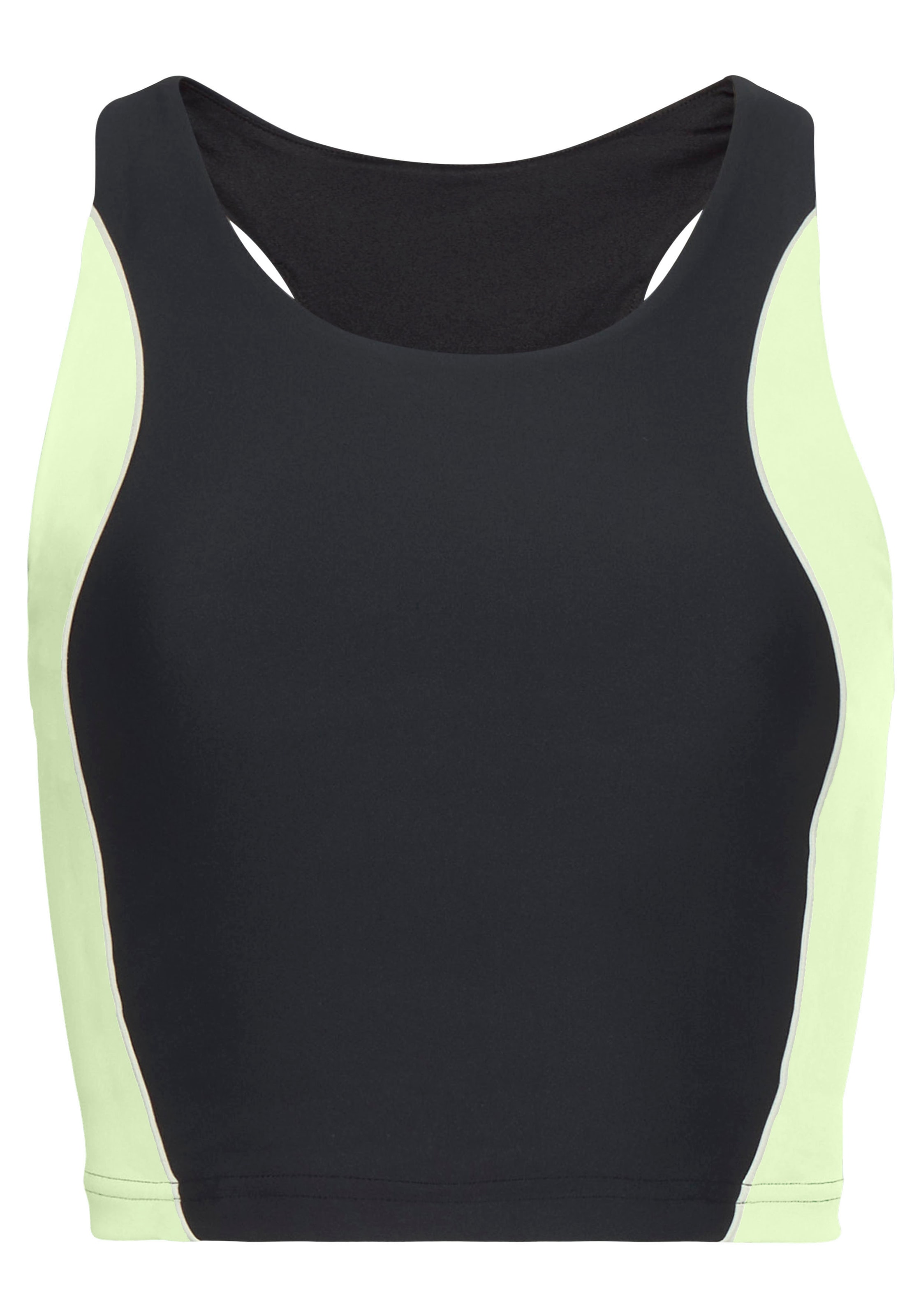 LASCANA ACTIVE Crop-Top, Sporttop mit farblich abgesetztem Details