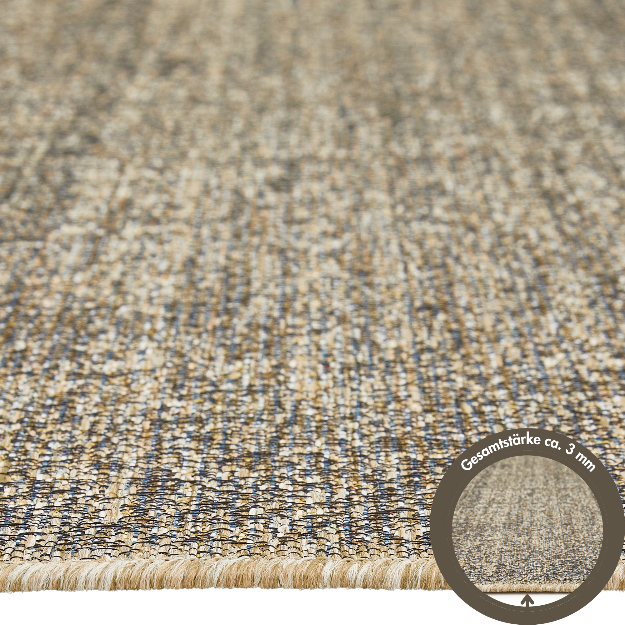 LUXOR living Teppich »Patio«, rechteckig, 3 mm Höhe, In- und Outdoor geeignet; Balkon; Terrasse; Kurzflor; Wohnzimmer