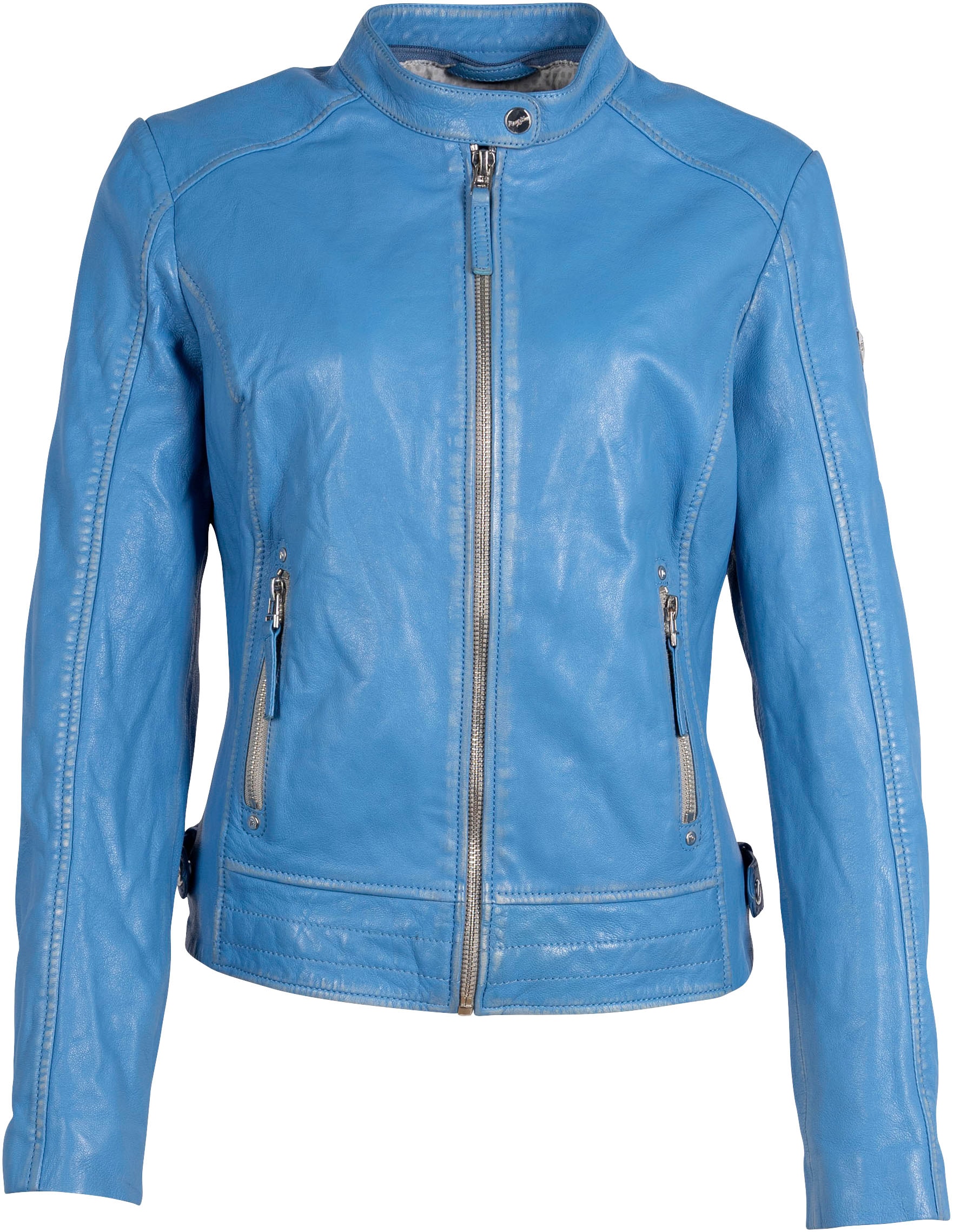 Mauritius Lederjacke »MWFilla«, mit kleinem Stehkragen