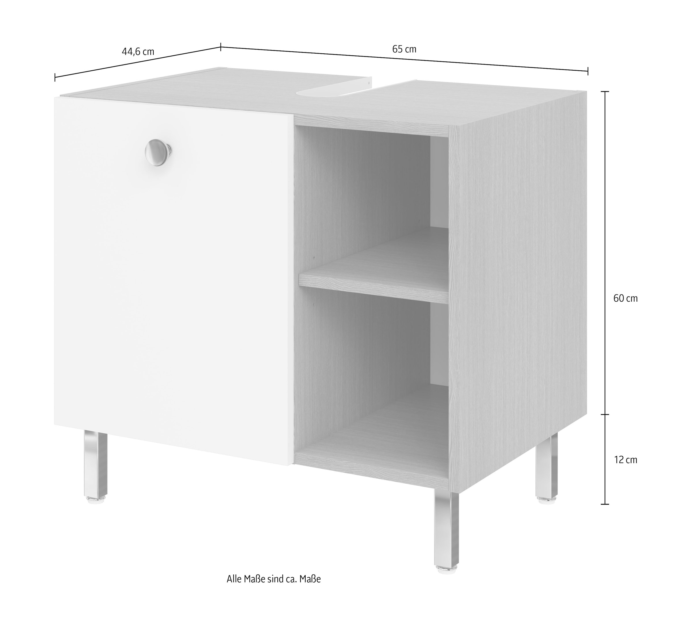 OPTIFIT Waschbeckenunterschrank »Hallig« Breite 32,5 cm, schnelle Montage mit OPTIsnap