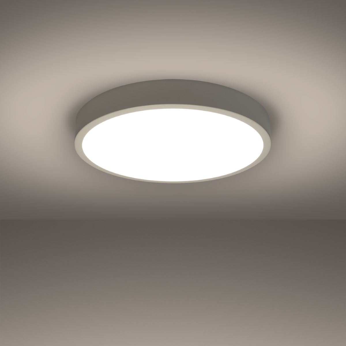 SOLLUX lighting Deckenleuchte »Plafond ONYX 50 weiß LED 3000K«, 1 flammig, günstig online kaufen