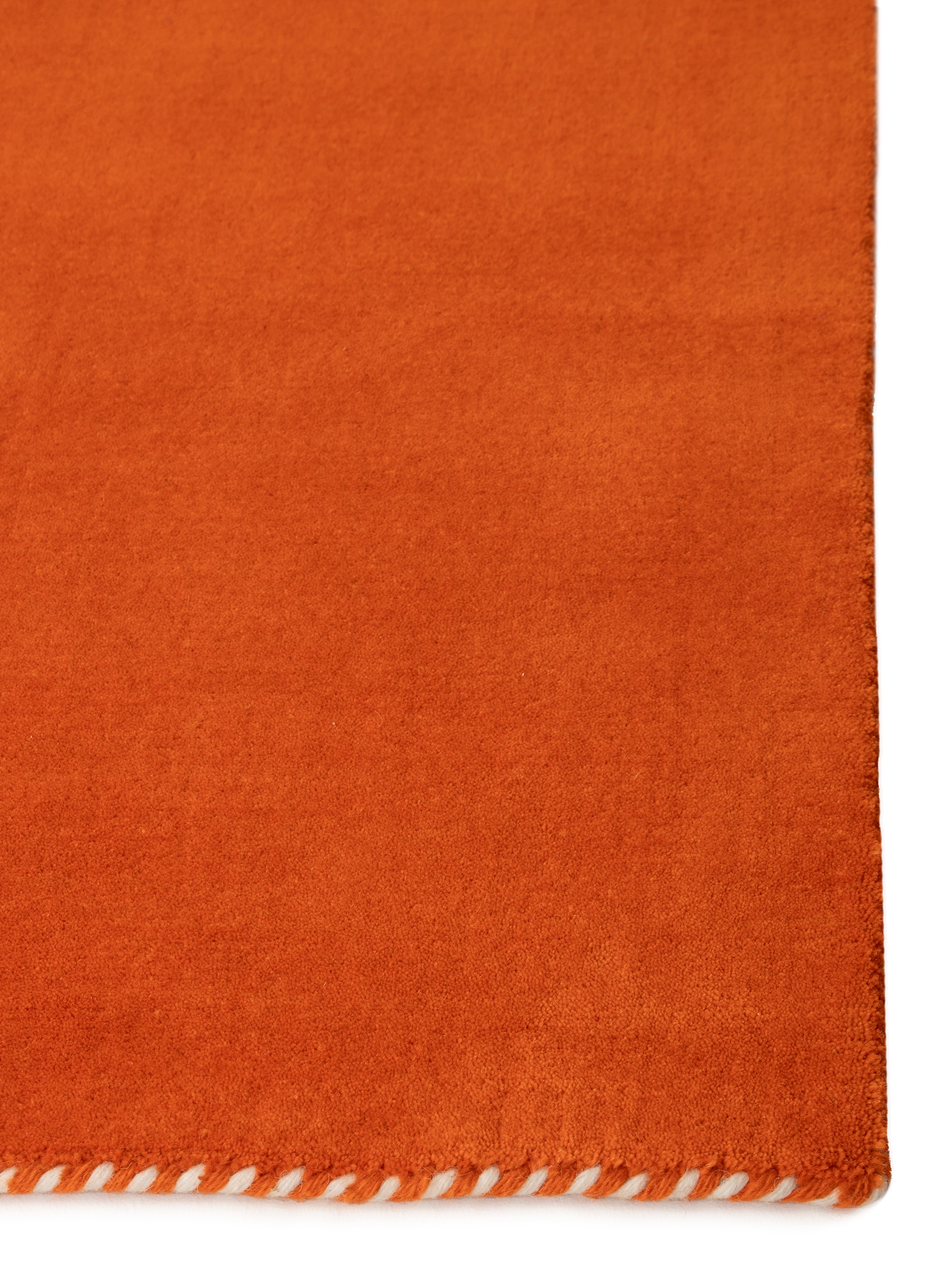 carpetfine Wollteppich »Gabbeh Lola Uni«, rechteckig, 14 mm Höhe, mit natürlichem Pflanzenmaterial von Hand gewebt, auch in Rund