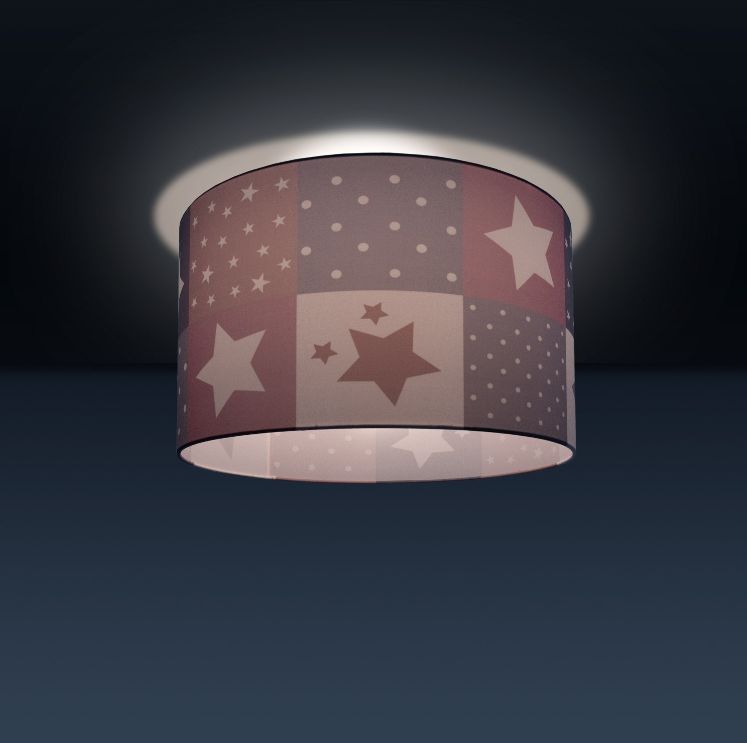 Paco Home Deckenleuchte »Cosmo 345«, 1 flammig, Leuchtmittel E27 | ohne Leuchtmittel, Kinderlampe Deckenlampe LED Kinderzimmer Lampe Sternen Motiv E27