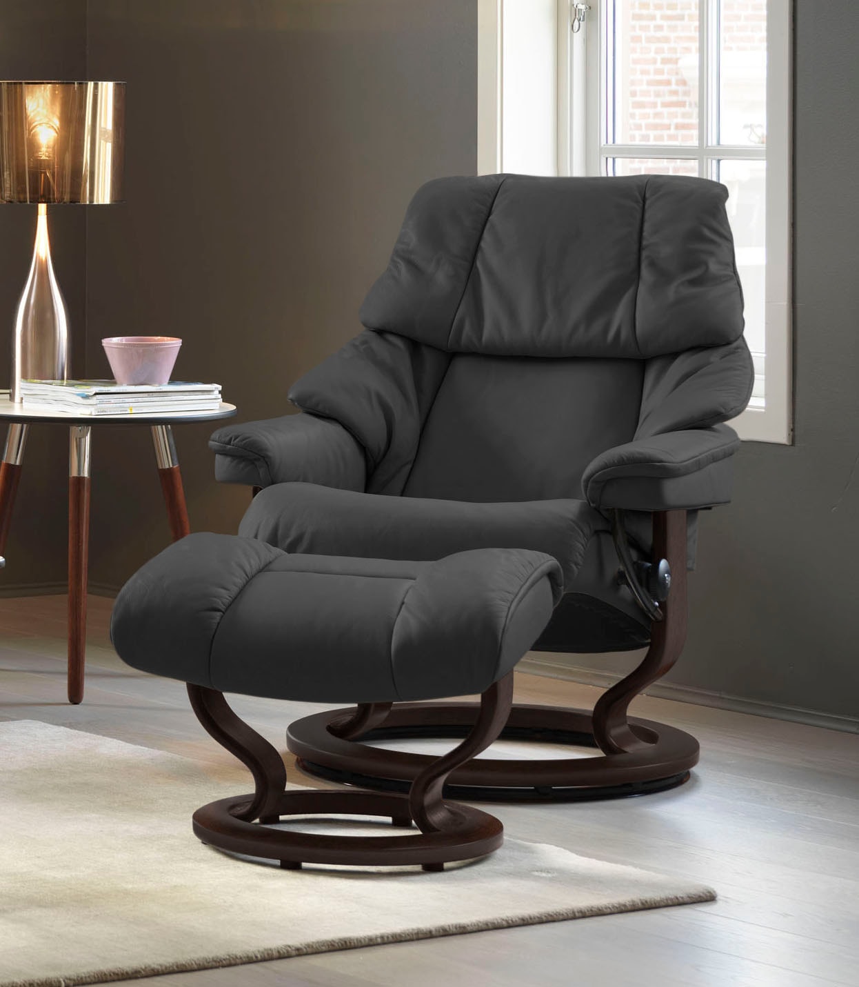 Stressless® Relaxsessel »Reno« mit Classic Base, Größe S, M & L, Gestell Braun