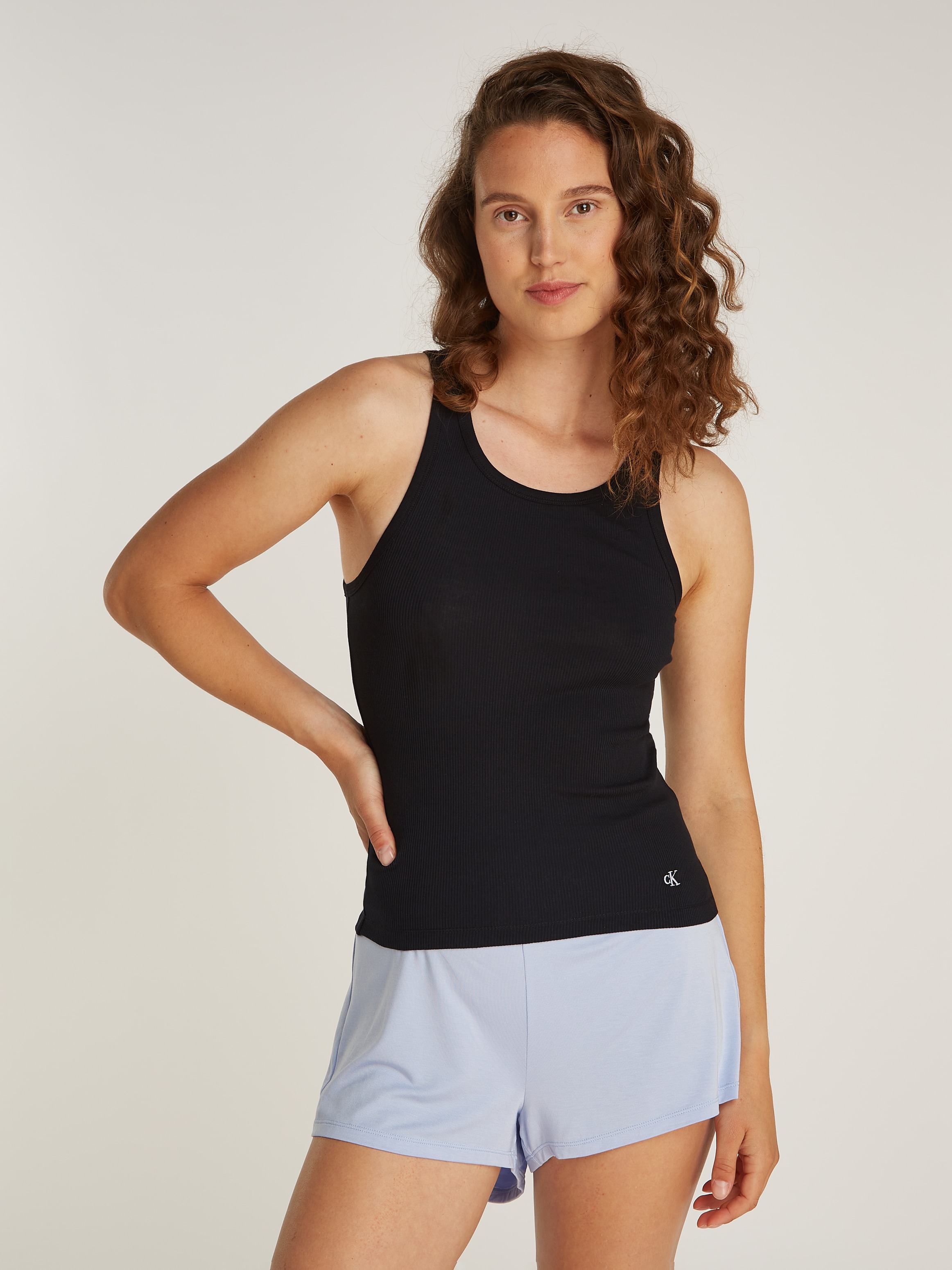 Calvin Klein Underwear Tanktop »SCOOP NECK COTTON TANK 3PK«, (Packung, 3 tlg., 3er-Pack), mit Logostickerei