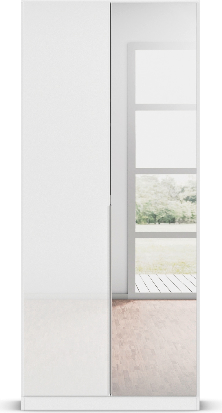 rauch Drehtürenschrank »Kleiderschrank Kleiderschränke Schrank Garderobe AGORDO mit Glasfront«, (in zwei Griff-Farben), durchdachte Innenausstattung, in 6 Breiten und 2 Höhen MADE IN GERMANY