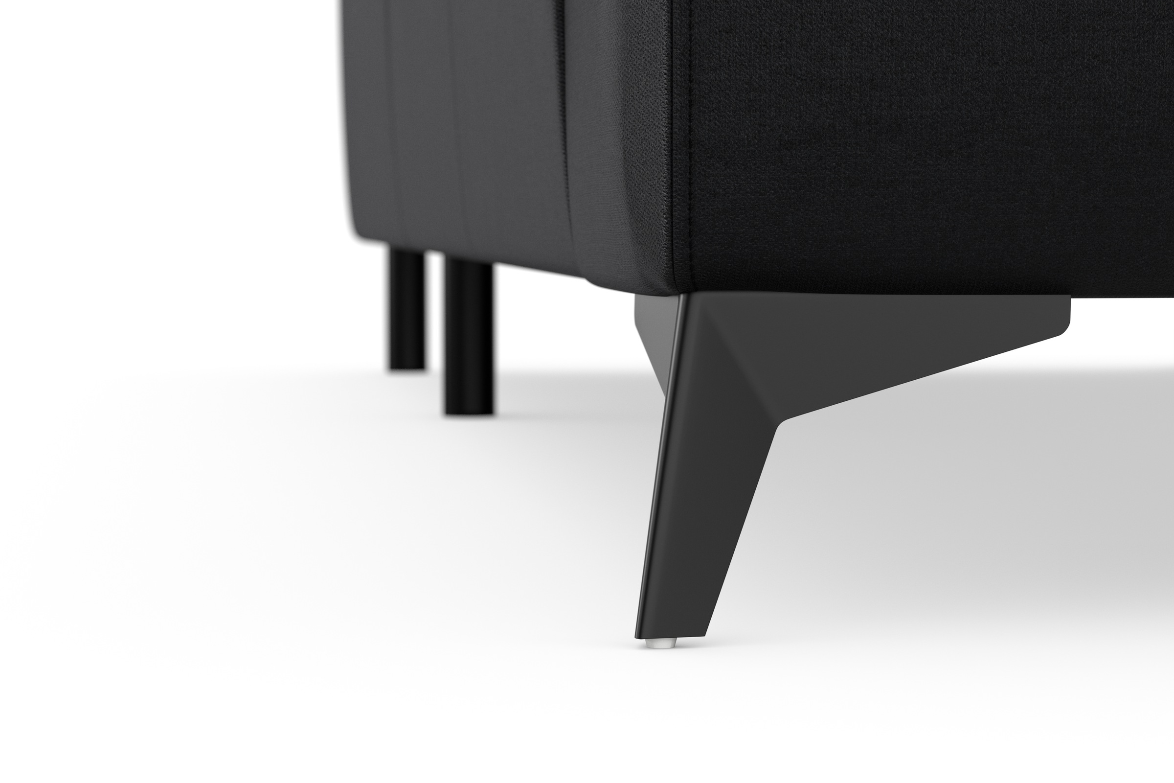 sit&more Ecksofa »Sinatra L-Form«, optinal mit Kopfteilverstellung und Armteilfunktion, Metallfüße