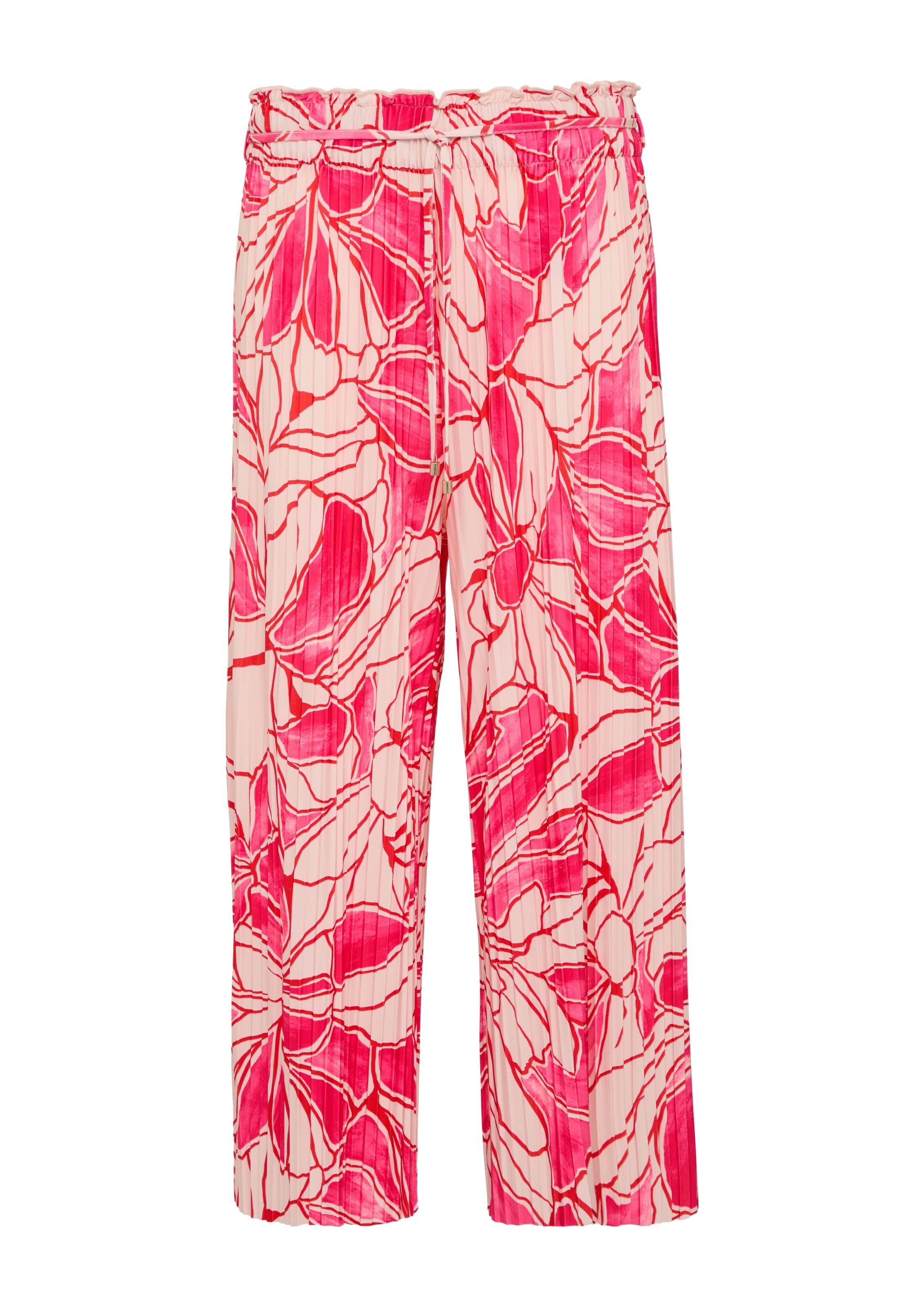 s.Oliver BLACK LABEL Stoffhose, mit All-Over Print und Stuktur