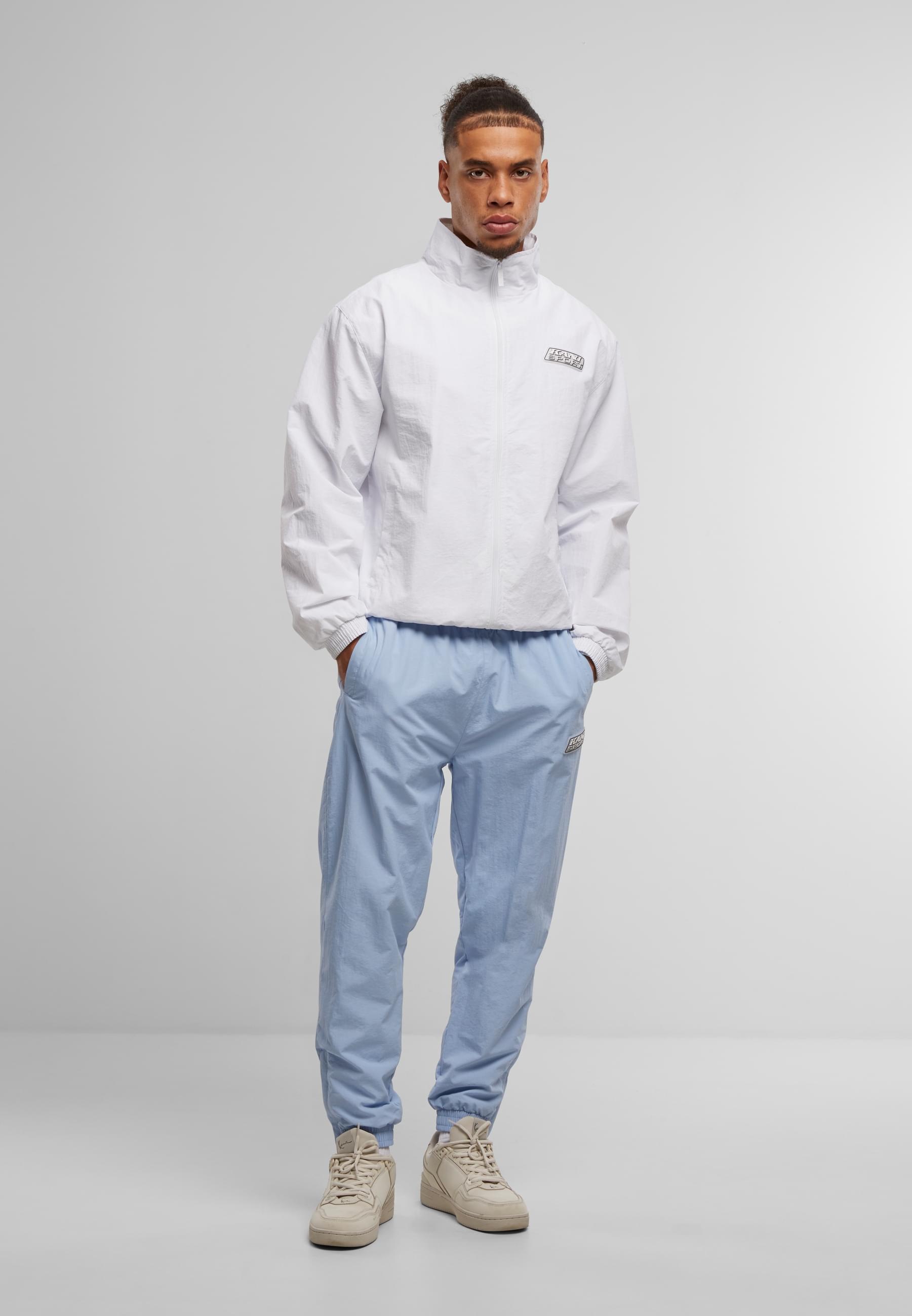 Karl Kani Trainingsjacke »Karl Kani Sport Patch Essential Trackjacket white« 1 Stk. tlg. ohne Kapuze