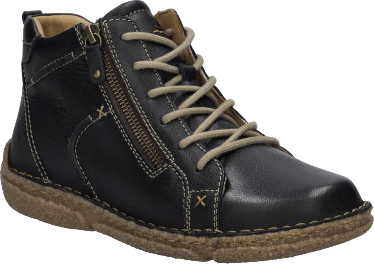 Josef Seibel Schnürboots »Neele 71«  Schnürstiefelette mit praktischem Außenreißverschluss, Weite G (=weit)