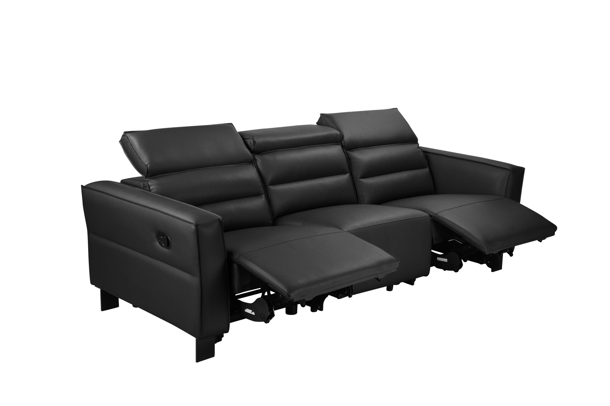 Places of Style 3-Sitzer »Carpari, 224cm, manuelle od. elektrische Relaxfunktion in 2 Sitzen«, mit USB-A/C, Kopfteilverstellung, Echtleder, Kunstleder, Webstoff