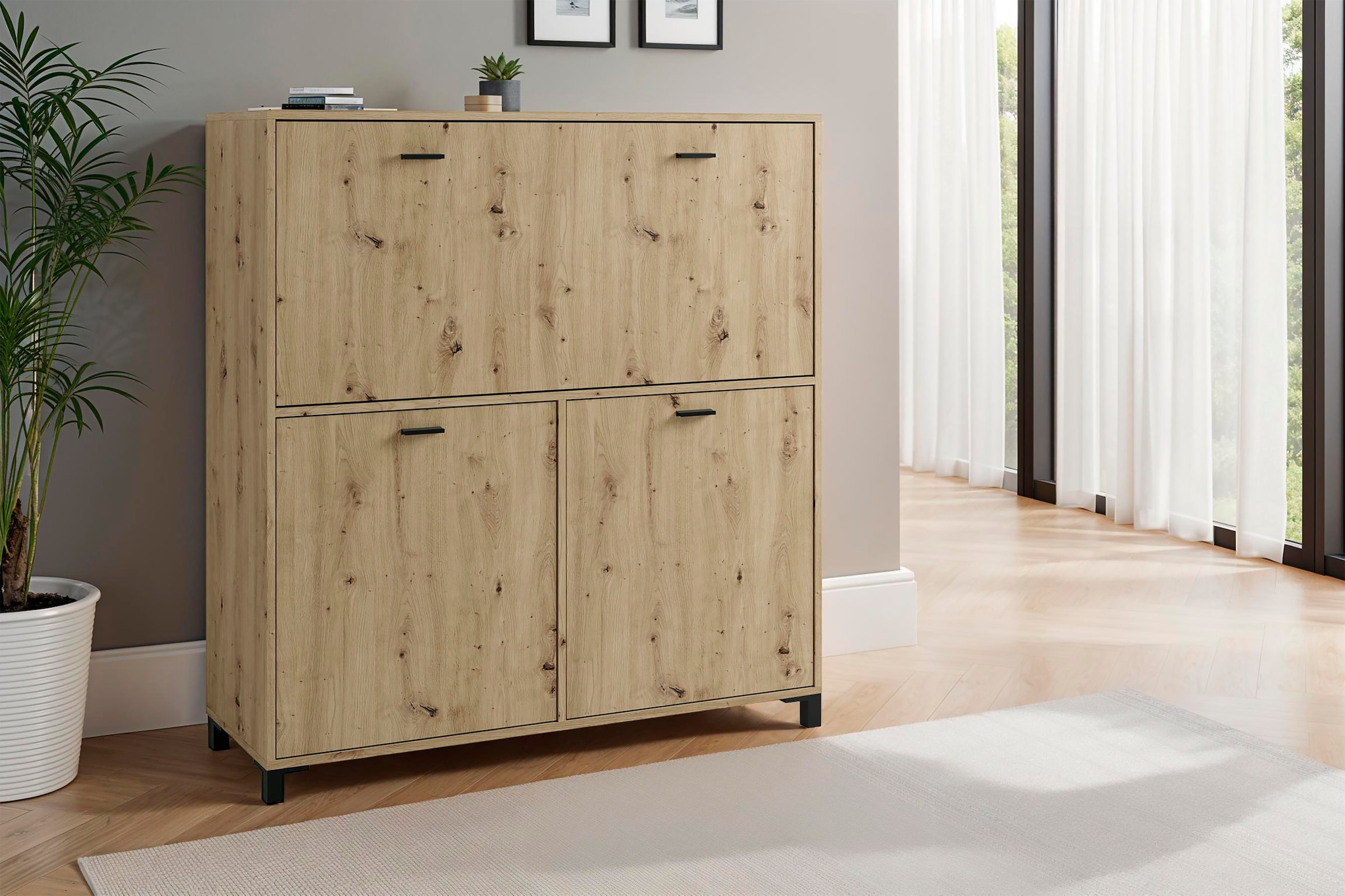 byLIVING Sekretär »Montana«, platzsparende Arbeitslösung mit viel Stauraum, Breite 120 cm