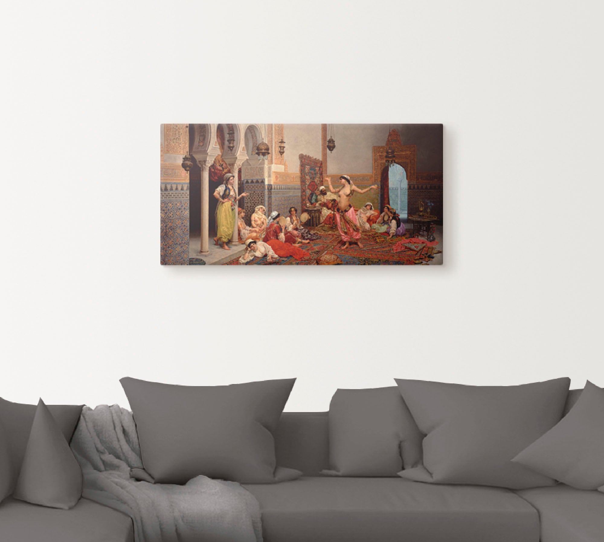 Artland Wandbild "Tanz im Harem.", Gruppen & Familien, (1 St.), als Leinwan günstig online kaufen