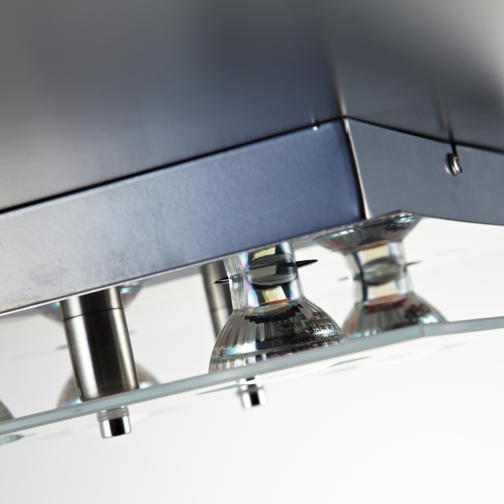 B.K.Licht LED Deckenleuchte »Dorado«, 4 flammig, Leuchtmittel GU10 | LED wechselbar, LED Deckenlampe, eckig, Spot, Schlaf-, Wohnzimmer, inkl. 3W