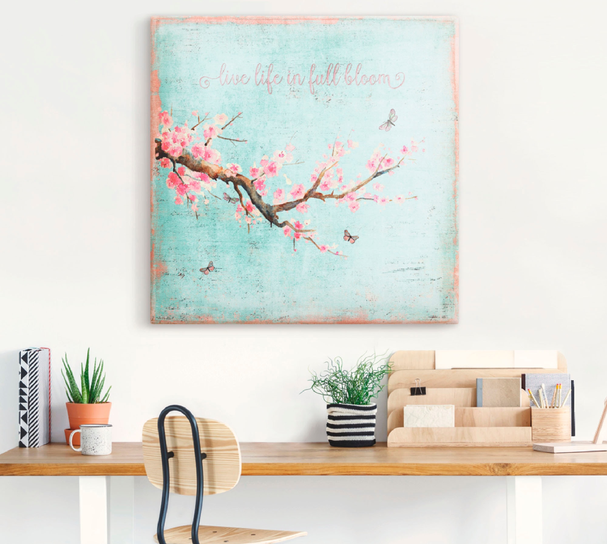 Artland Wandbild »Kirschblüte«, Blumen, (1 St.), als Alubild, Outdoorbild, günstig online kaufen