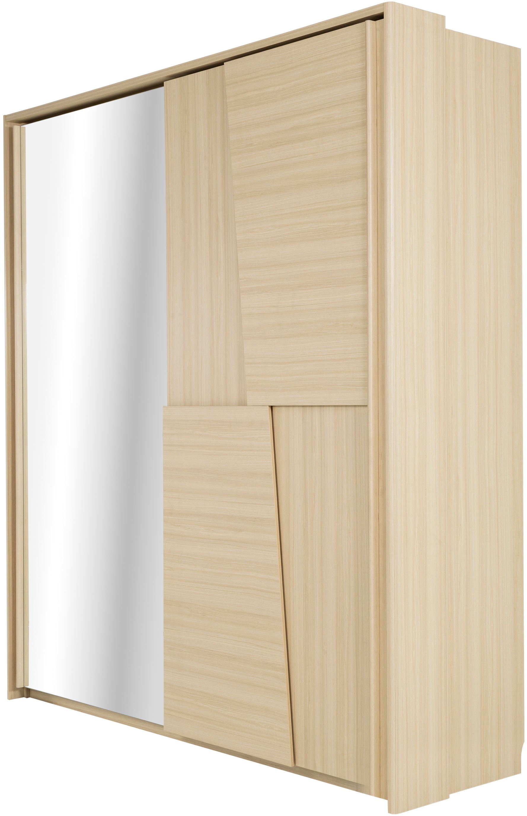 Gami Kleiderschrank »SILVA Schiebeschrank mit 2 Türen« Optimale Stauraumkapazität, Front mit LED-Beleuchtung