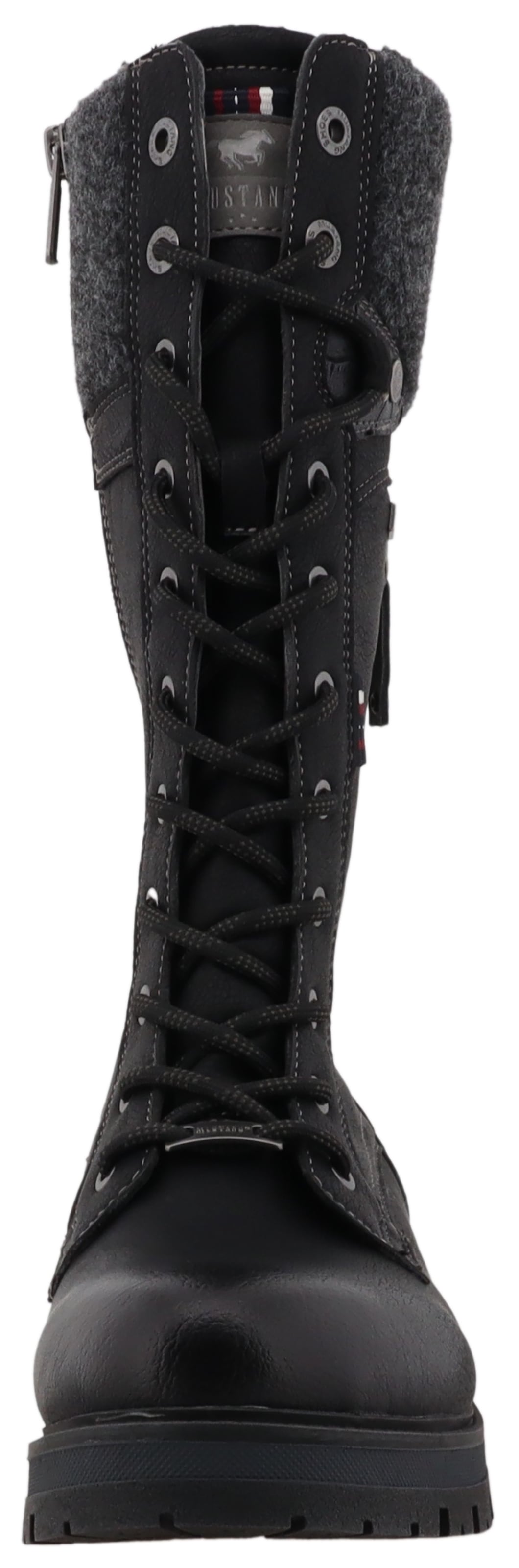 Mustang Shoes Winterstiefel »Darleen«, Schnürstiefel mit Reißverschluss