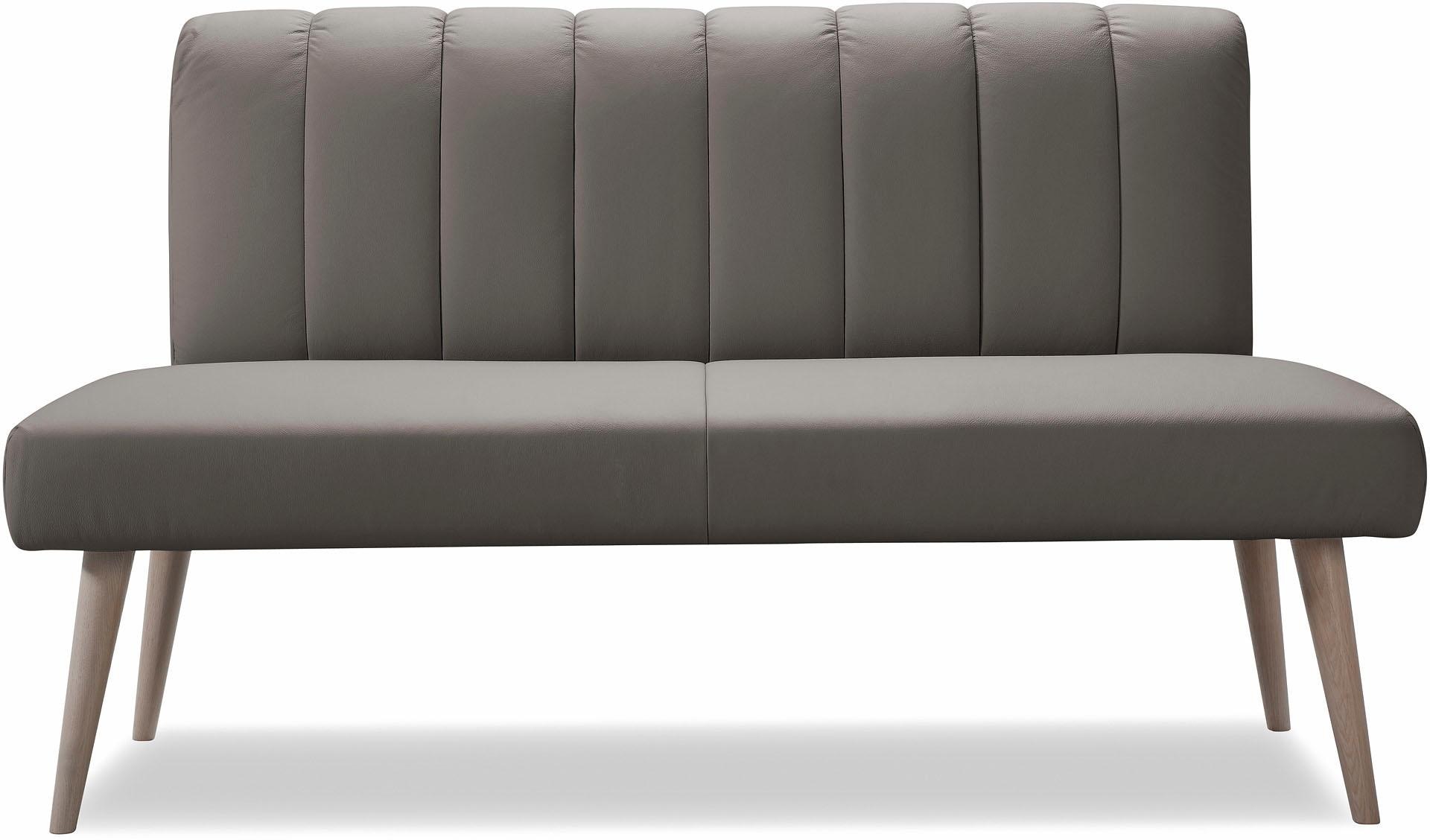 exxpo - sofa fashion Sitzbank »Costa, moderne Rückensteppung, bequem und elegant, hoher Holzfuß«, hochwertige Detailverarbeitung, Frei im Raum stellbar