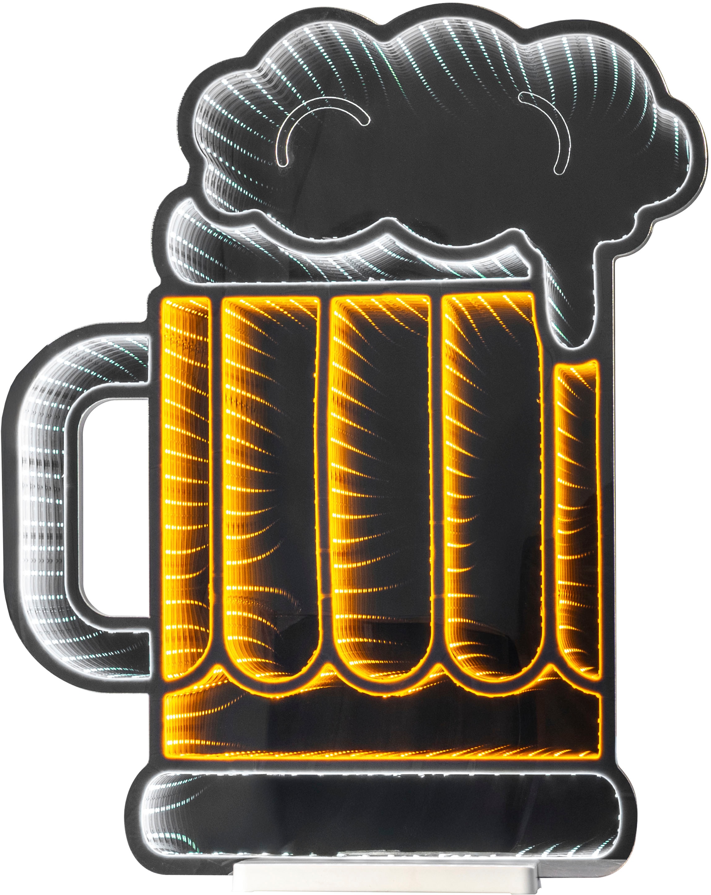 my home LED Dekofigur »Evaya« LED-Modul 1 Stk. Warmweiß Infinity Effekt, Weihnachtsdeko für Innen, beidseitig beleuchte