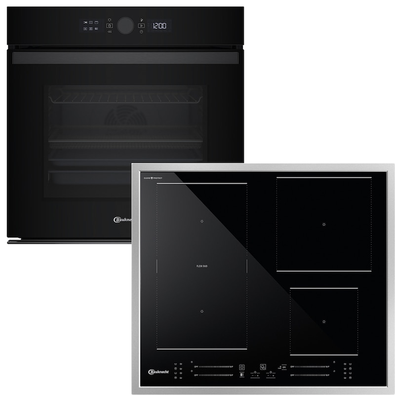 BAUKNECHT Backofen-Set »BAKO 940 Airfry Flex« mit Teilauszug Set, 2 Stk. tlg. AirFry-Funktion – die gesündere Alternative zur Fritteuse schwarz...