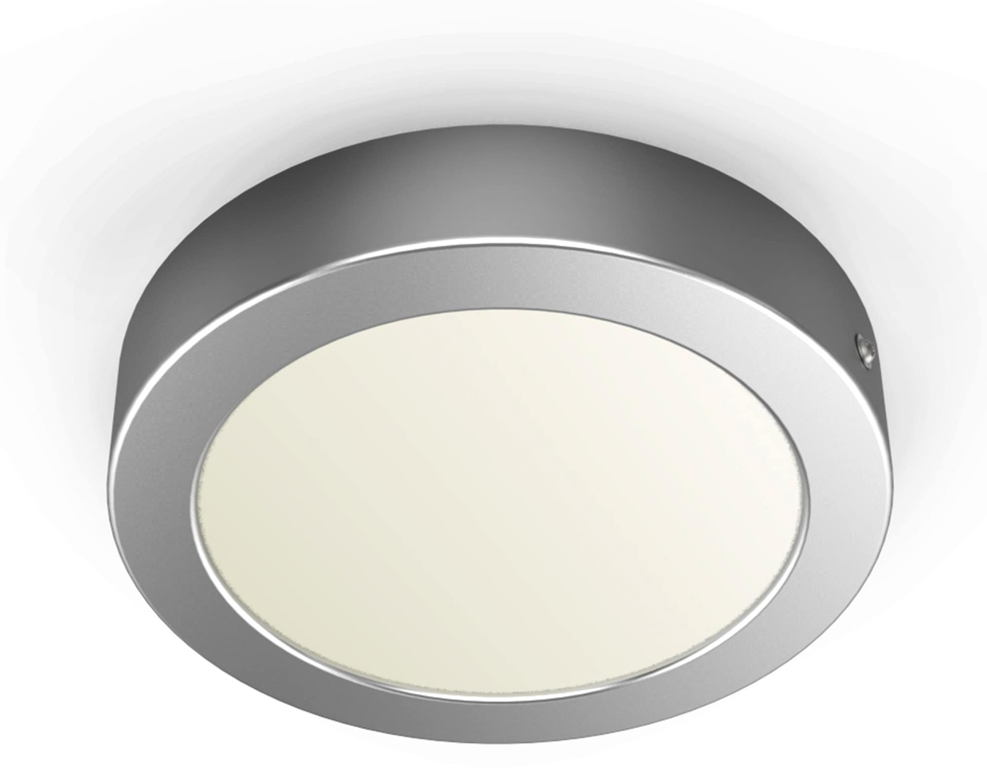 B.K.Licht LED Aufbaustrahler »Garnet«, 1 flammig, Leuchtmittel LED-Board | LED fest integriert, Aufputz-Deckenlampe, 230V, Wand-Leuchte, Panel, Deckenleuchte, silber