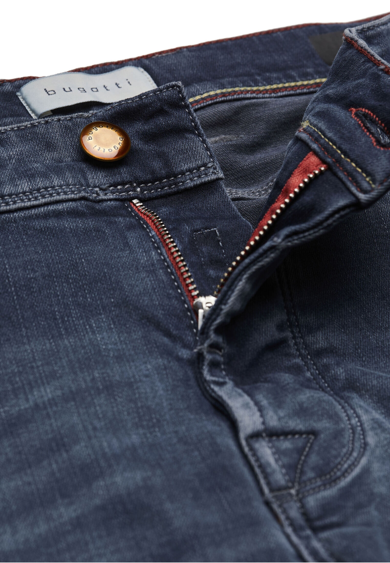 bugatti 5-Pocket-Jeans, im Used-Look