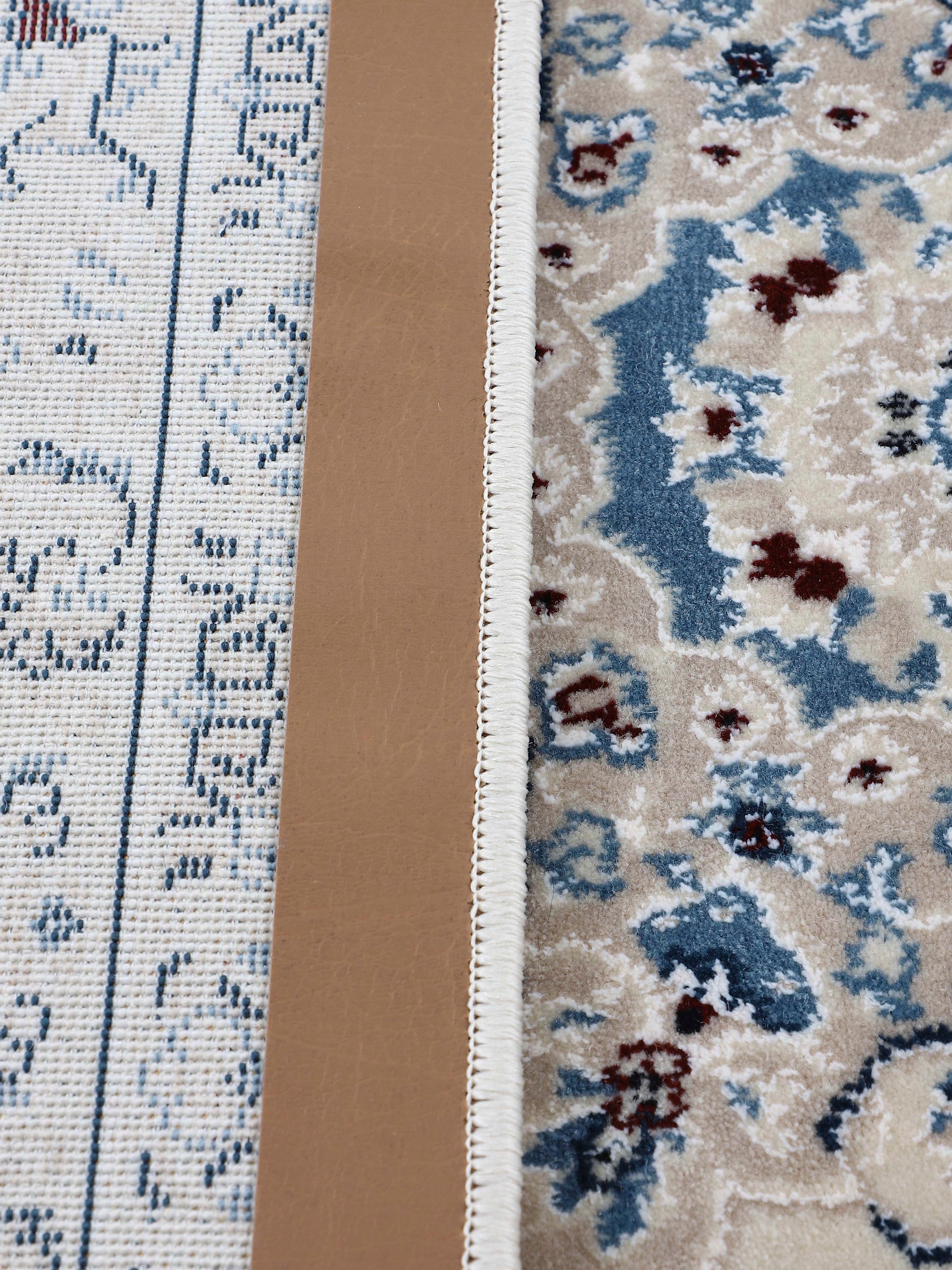 carpetfine Teppich »Nain Diane«, rechteckig, 8 mm Höhe, Kurzflor mit Fransen, Vintage Orient Look, Wohnzimmer