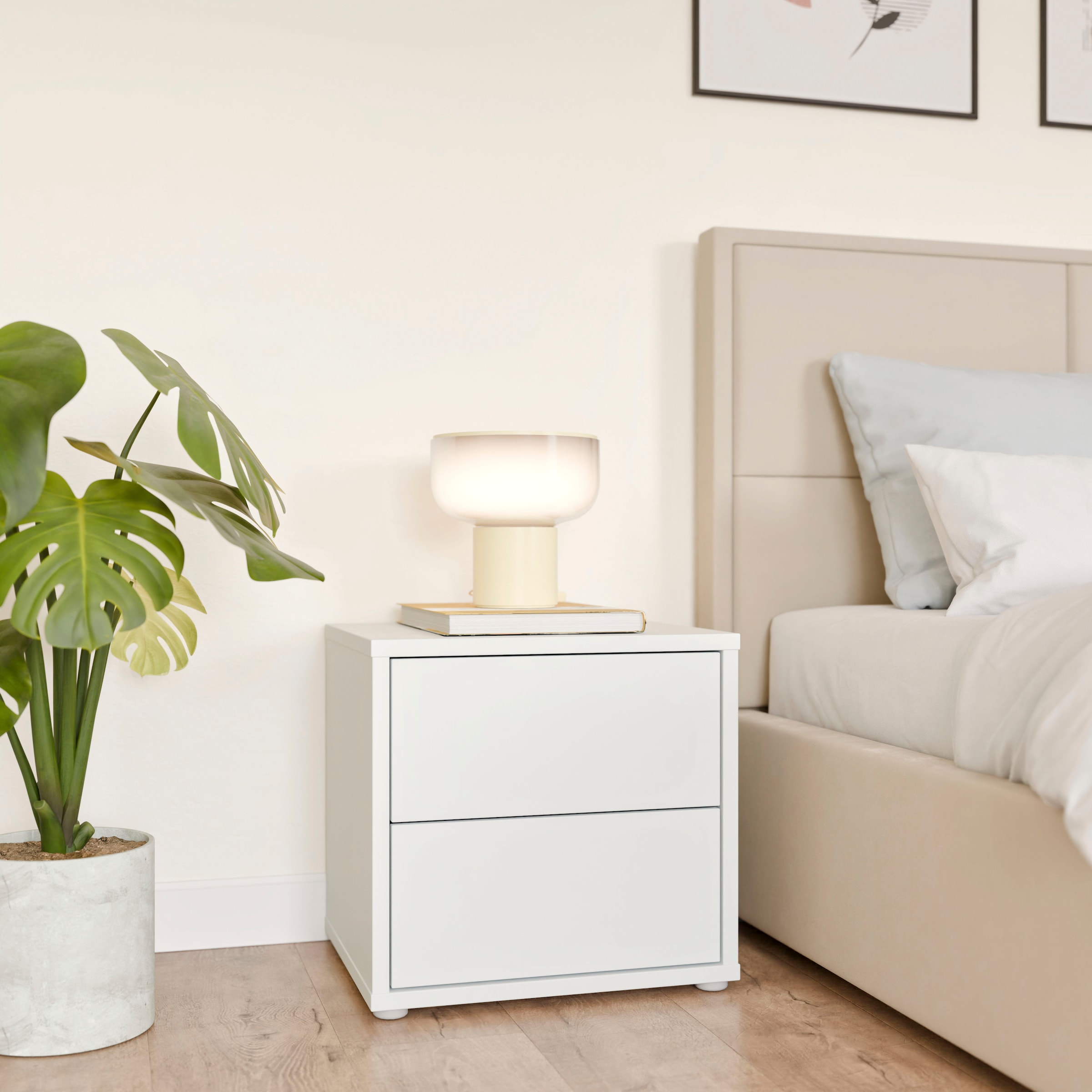 FORTE Nachtkommode »Alice Springs« Schubkästen mit Vollauszug, Push to Open