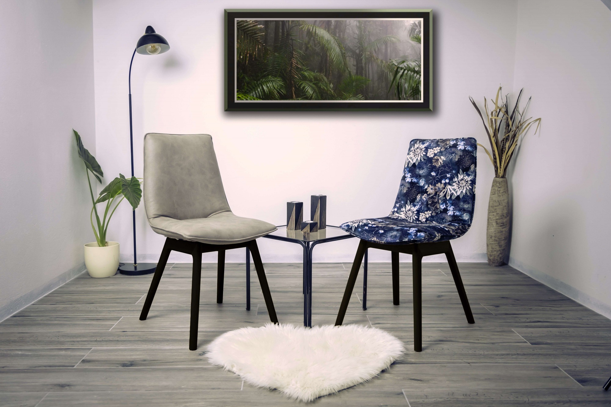 andas Esszimmerstuhl »Ramon«, (Set), 2 St., Microfaser, mit Massivholzbeinen, verschiedenen Farben und Stoffe