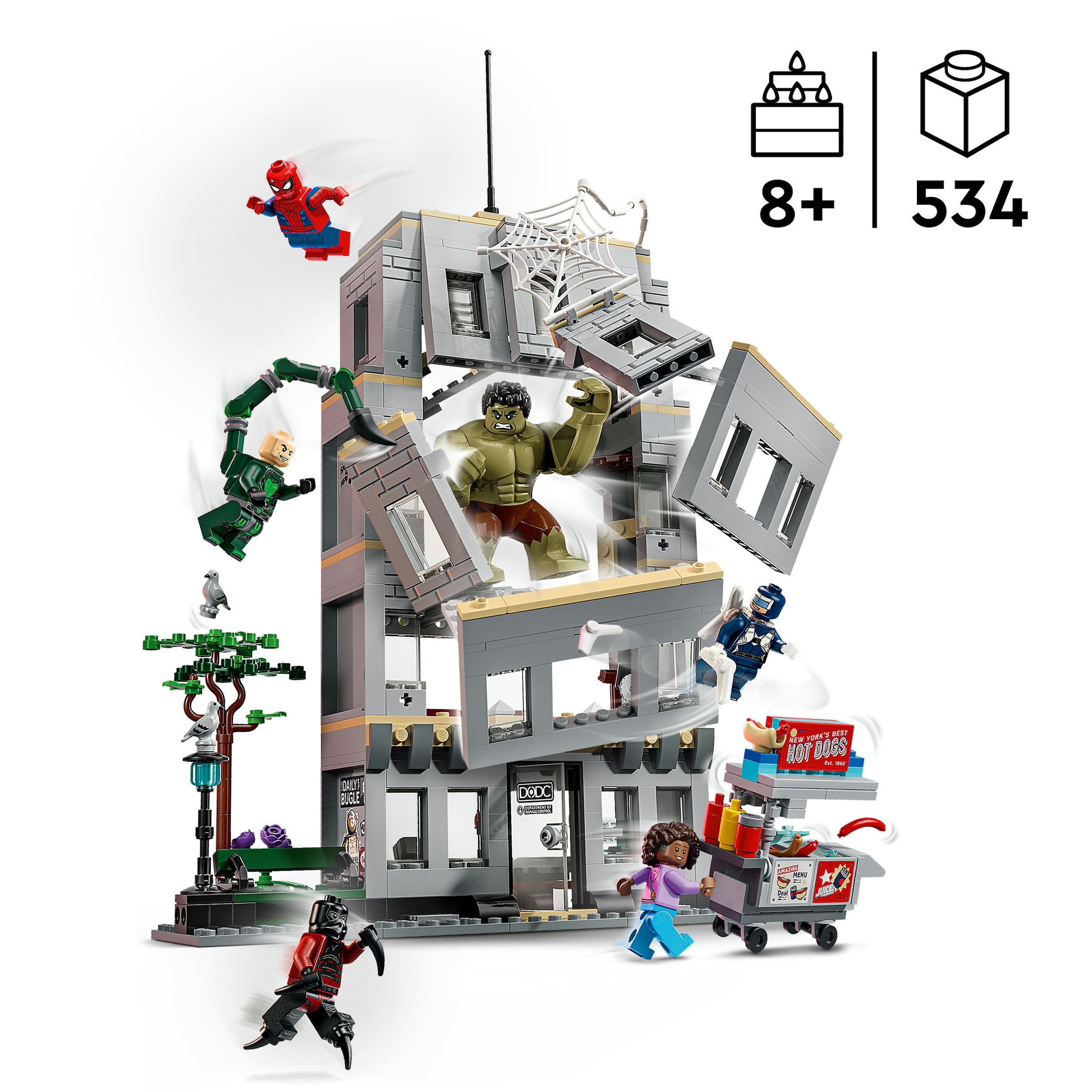 LEGO® Konstruktionsspielsteine »Großer Showdown: Spider-Man vs. Hulk (76350), LEGO Super Heroes« Made in Europe